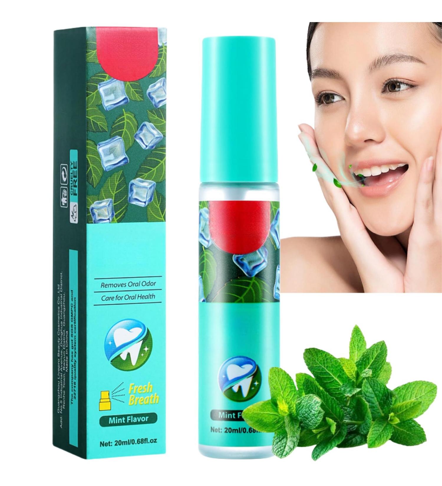 Mouth Spray Breath Freshener Refreshing and Moisturizing Bad Breath Treatment for Adults Mouth Freshener Oral Care Health for Mouth Dry Mouth Spray Breath Spray for Bad Breath(20ml Mint Flavor) 1 - Buy Online on GoSupps.com