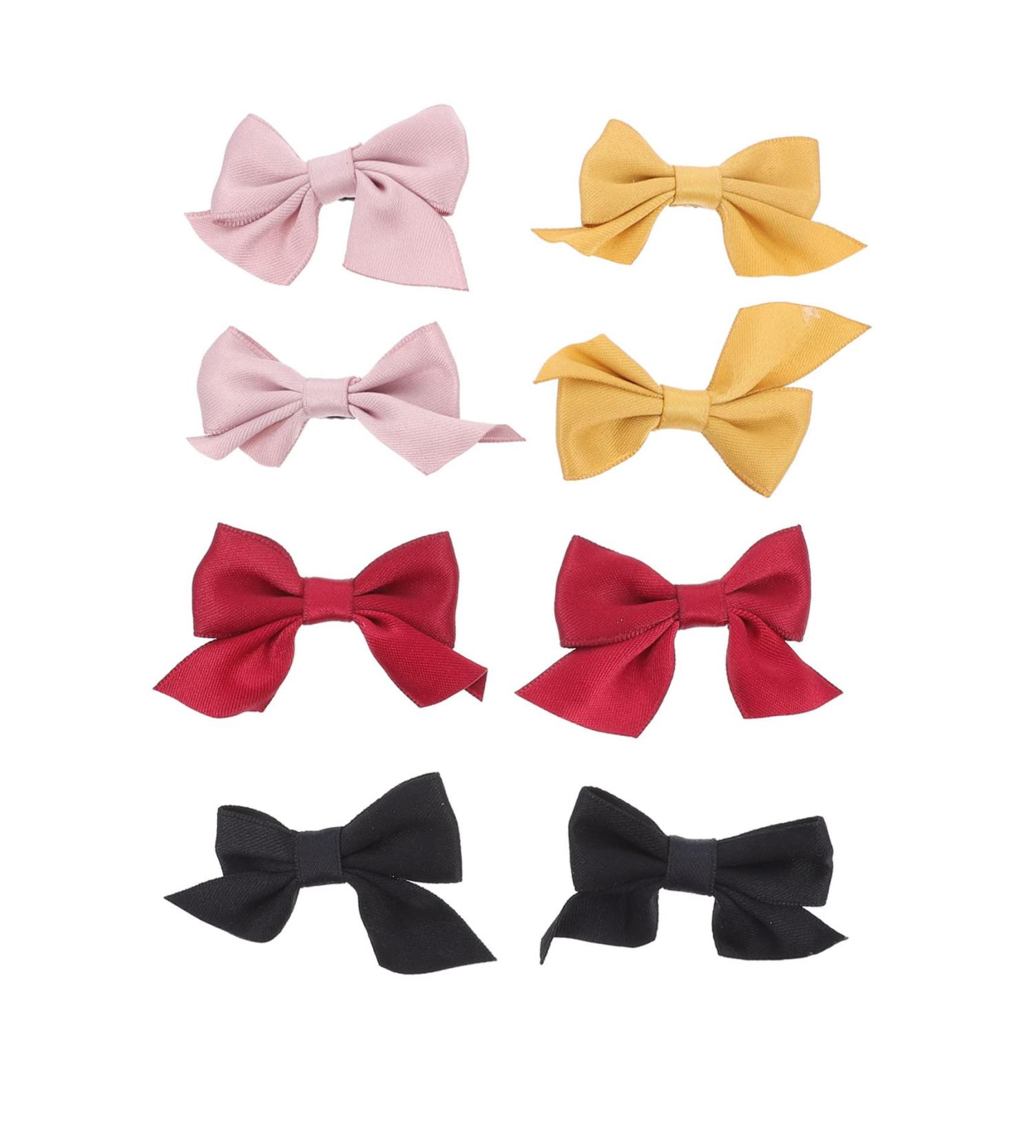 minkissy 4 Pairs Bow Hairpin Fashion Hair Clips Cute Bow Big Bow Hair Clip Bows Hair Barrettes Girls Hair Bows Christmas Hair Clips Bowknot Hairpin Red Bows Cloth South Korea Child Princess - Buy Online on GoSupps.com