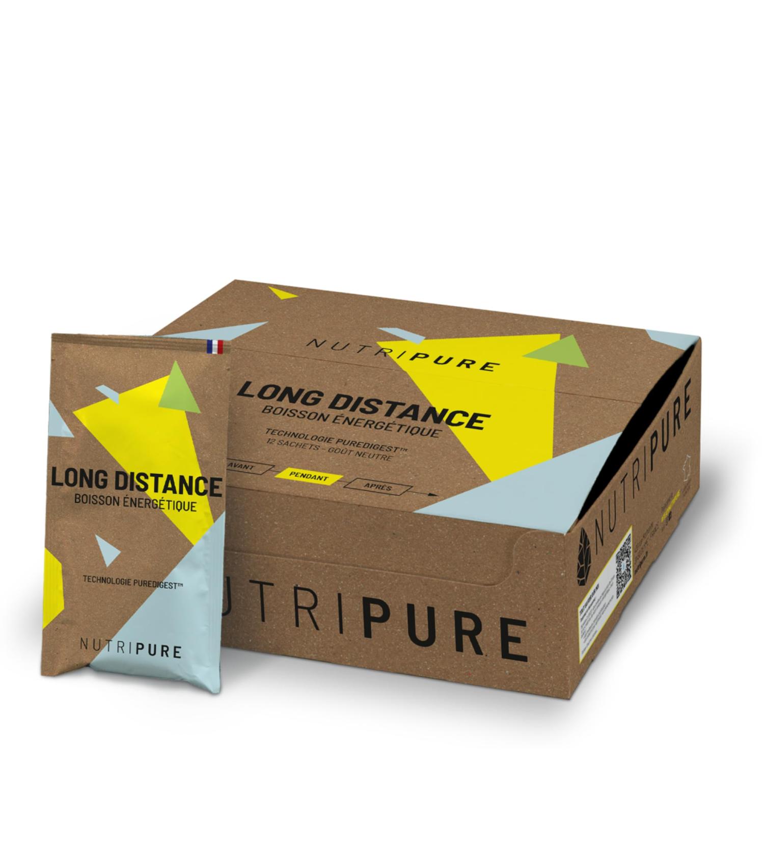  NUTRIPURE Nutripure | Long Distance Energy Drink | Endurance Recovery Digestive Comfort | Maltodextrin Fructose BCAA Vitamins Electrolytes | Neutral Taste | 40g x 12 - Buy Online on GoSupps.com