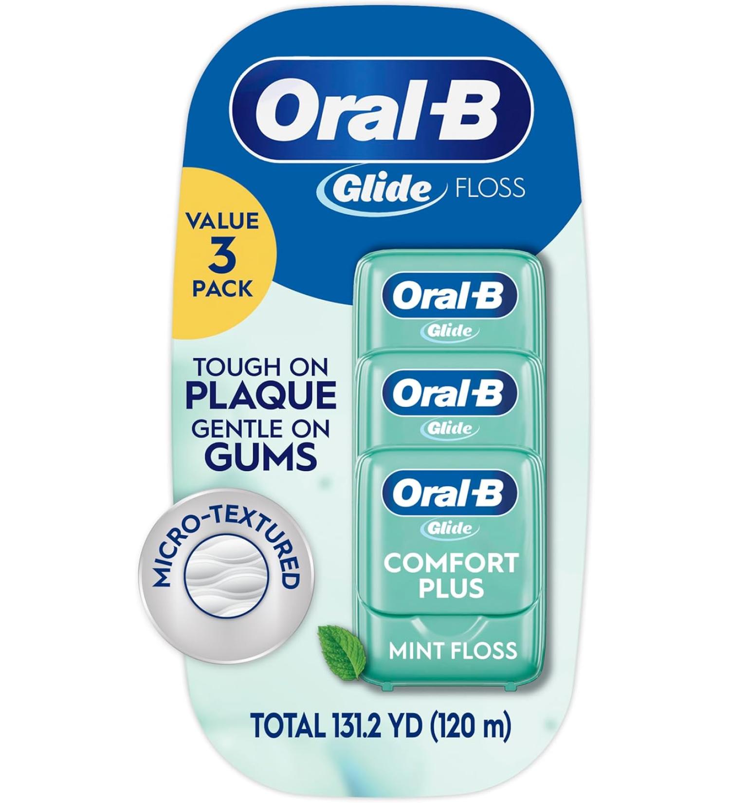 Oral-B Glide Pro-Health Comfort Plus Dental Floss - Mint (NEW Version) - Buy Online on GoSupps.com