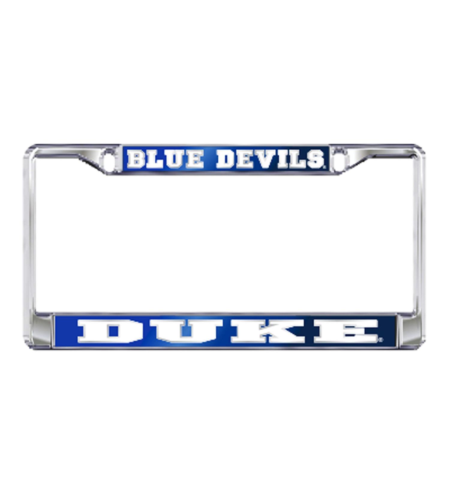 DUKE UNIVERSITY Chrome Blue Devils License Plate Tag Frame