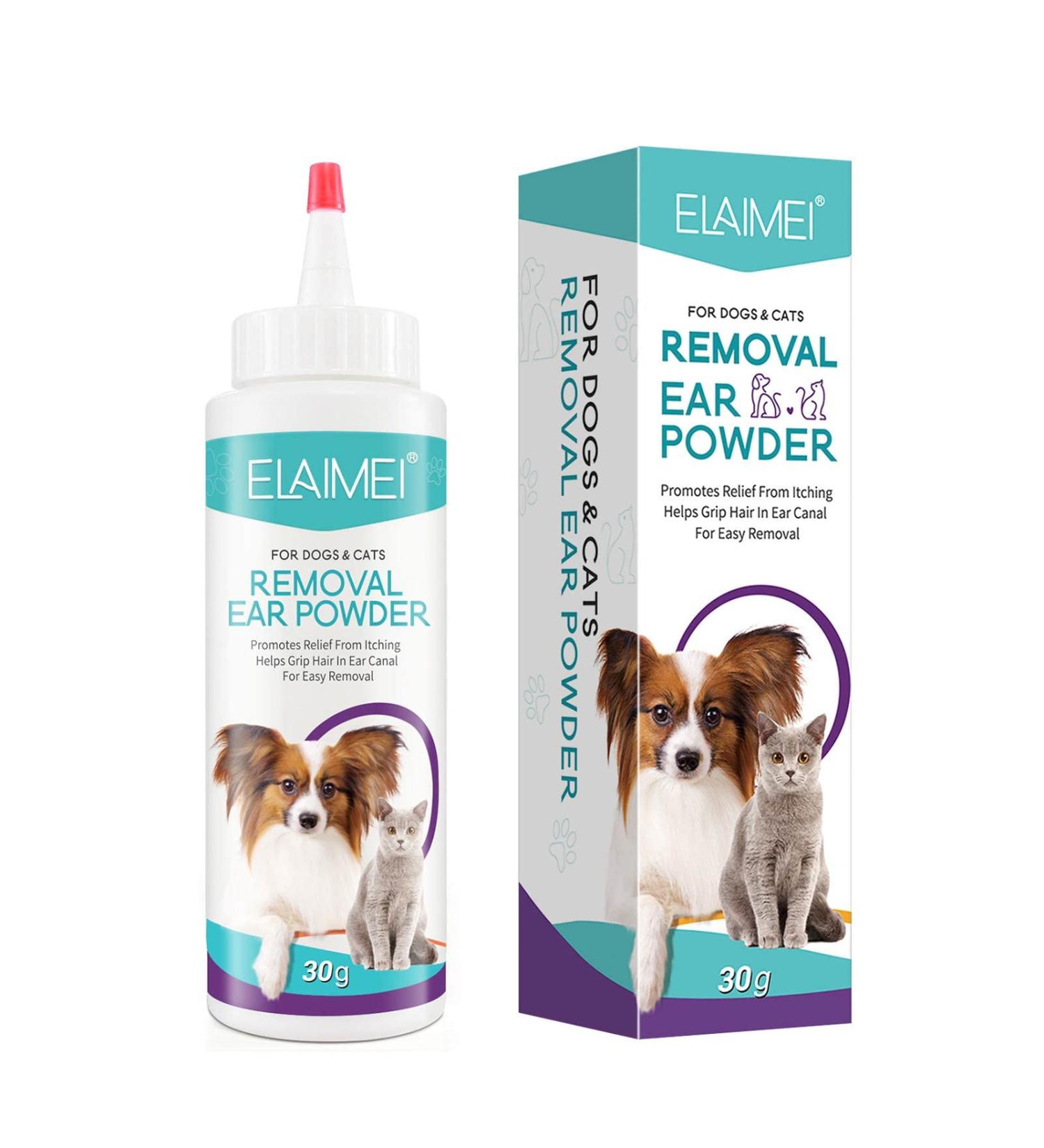 Pet Ear Powder | Dog Ear Infectionss Treatments | Ear Cleaner for Dogs and Cats | Pet Removal Ear Powder | Safe and Effective Pet Hair Remover Painless Dog Ear Powder to Help Remove Pet Ear Wax Dirt 1pc - Buy Online on GoSupps.com
