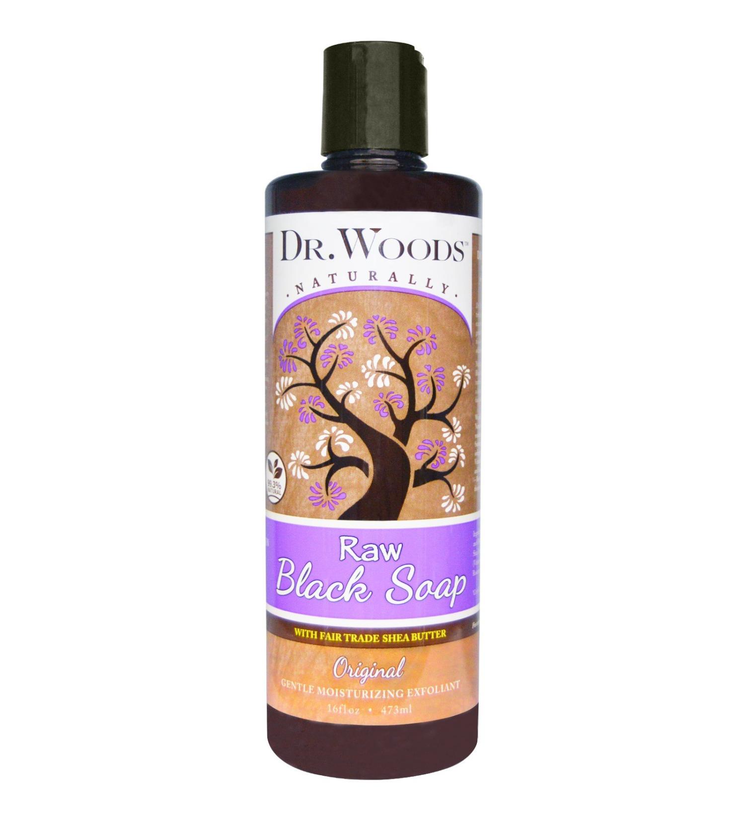 Dr. Woods Shea Vision Pure Black Soap With Organic Shea Butter - 16 Fl Oz
