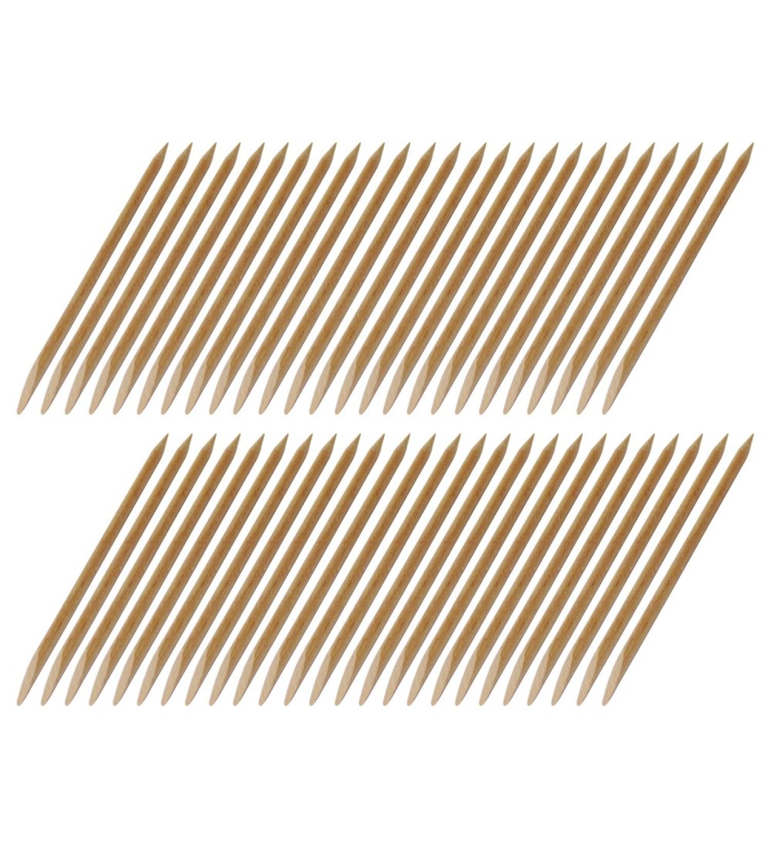 50 rosewood sticks manicure sticks hoof sticks made from Bavarian beech - 120mm long - 4mm