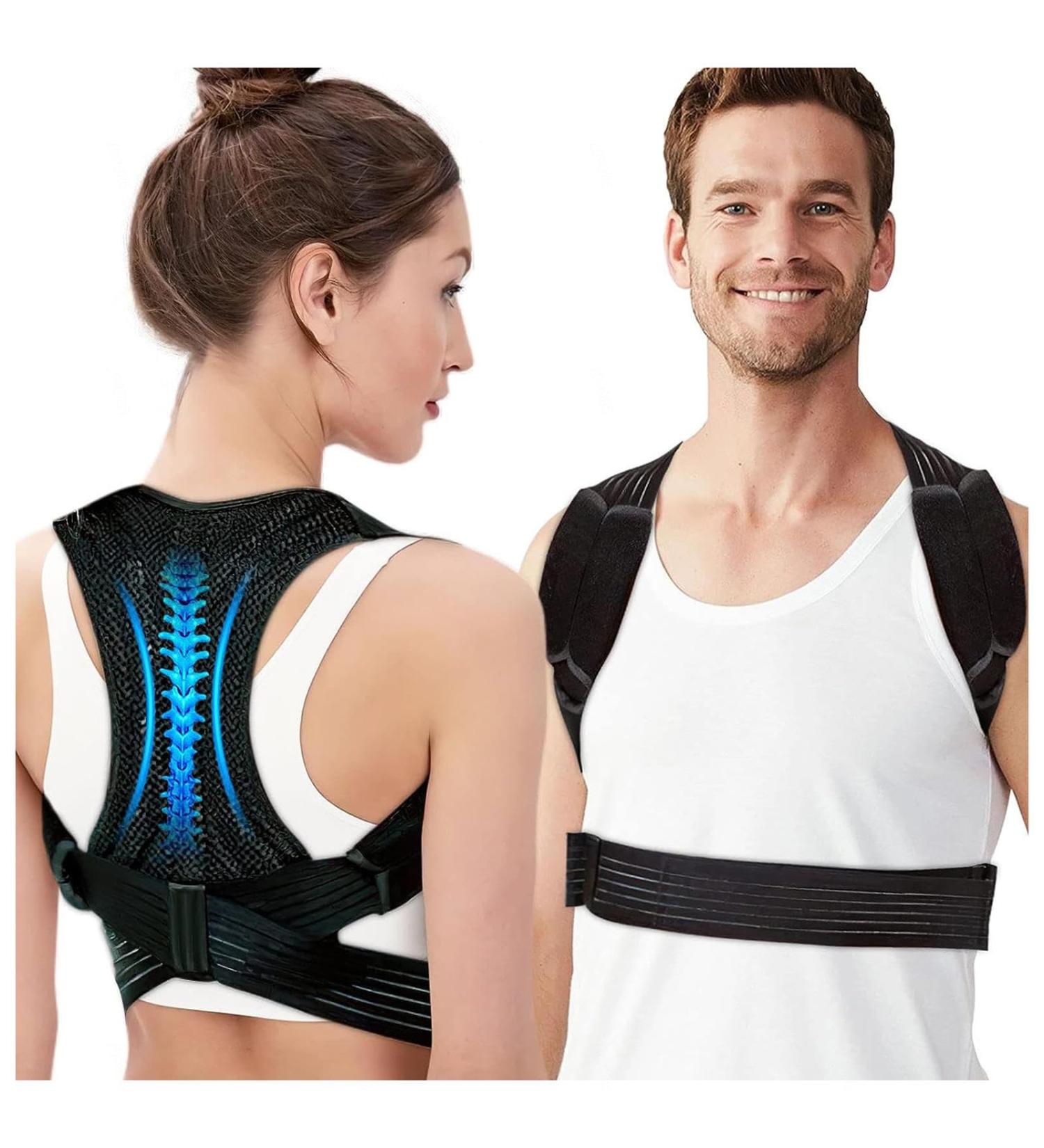 Meltor Adjustable Shoulder Belt Posture Trainer - Breathable Back Holder for Men & Women - XL Size for Improved Posture - Buy Online on GoSupps.com