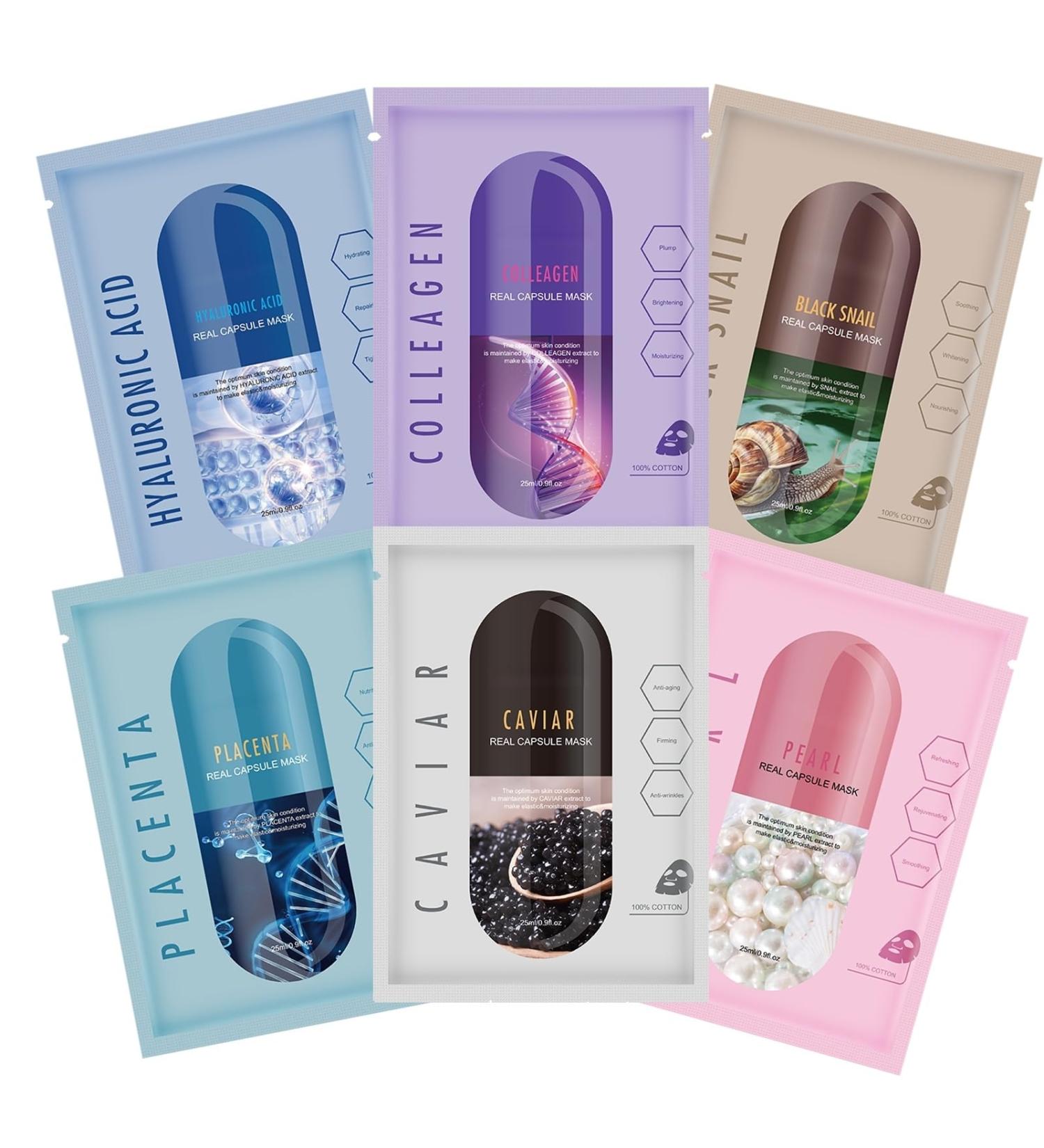 Face Masks Beauty - Sheet Mask - Face Masks Skincare for Women - Anti-Aging Face Masks - Hydrating Face Mask - Moisturizing & Nourishing Face Mask - Skin Care for Women - Face Care - Sheet Face Mask - Buy Online on GoSupps.com