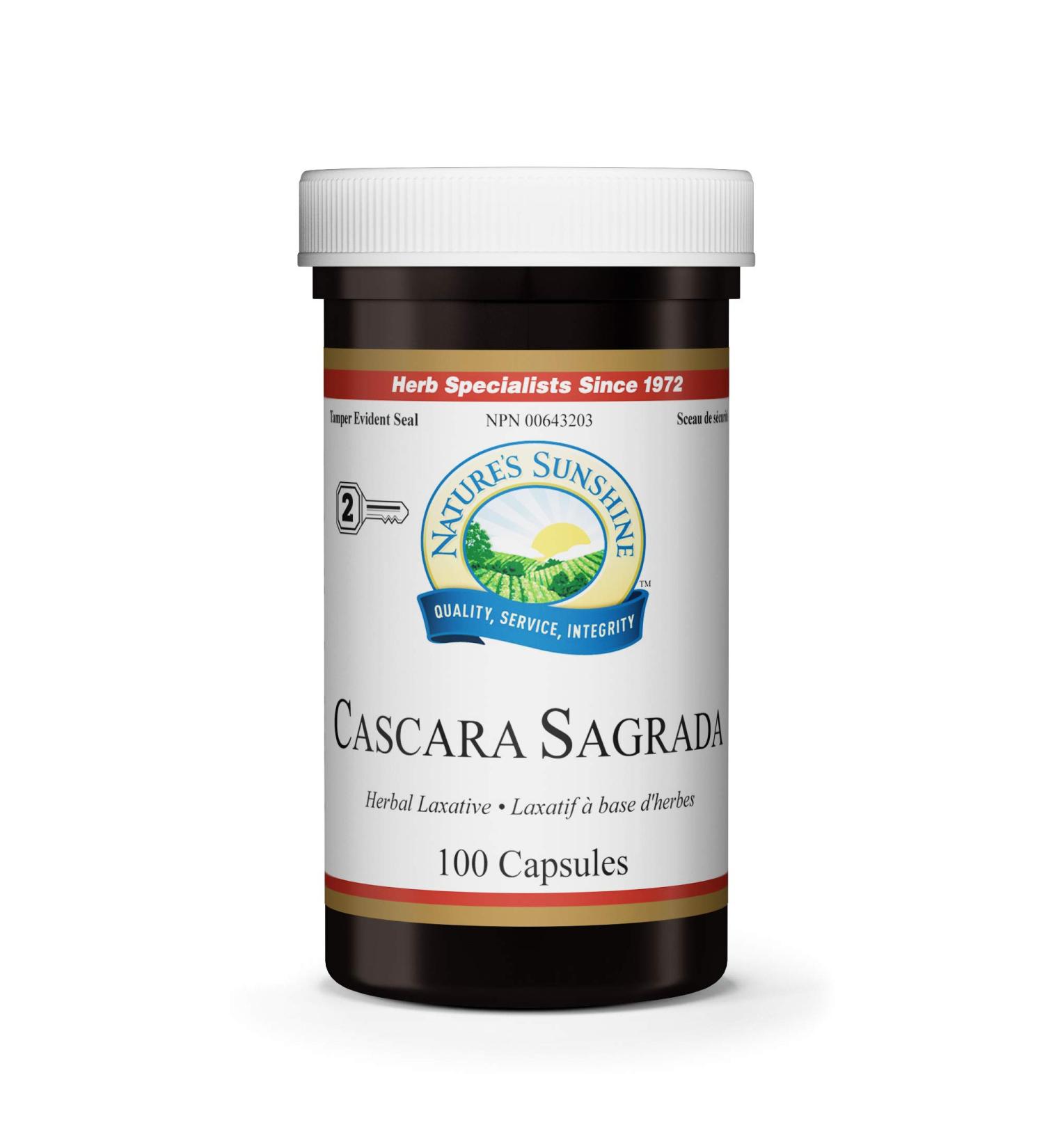 Nature's Sunshine Cascara Sagrada 100 capsules - Buy Online on GoSupps.com