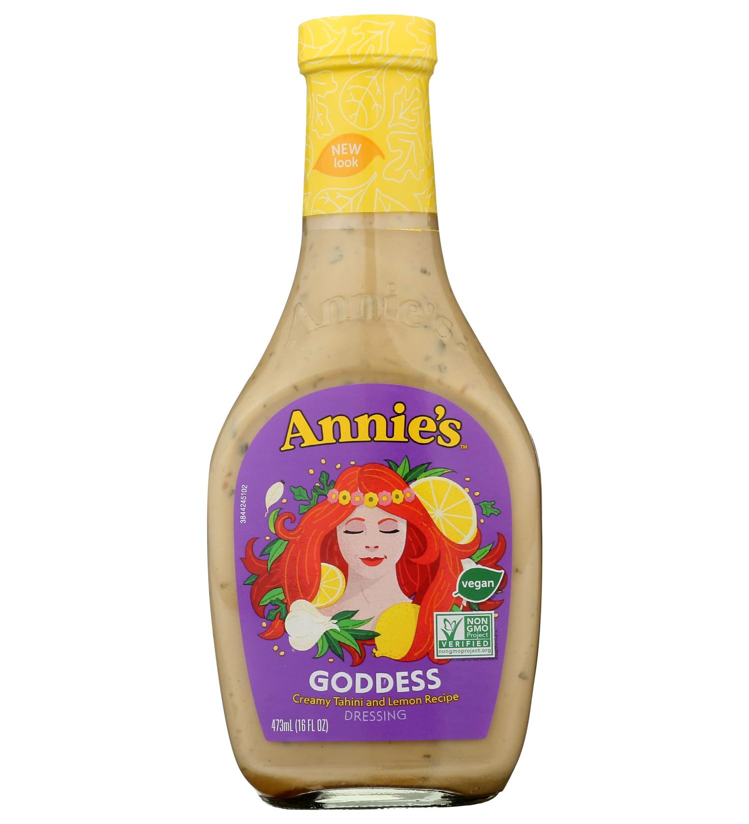 Annie's Natural Goddess Salad Dressing - Vegan, Non-GMO, 16 fl oz - Buy Online on GoSupps.com