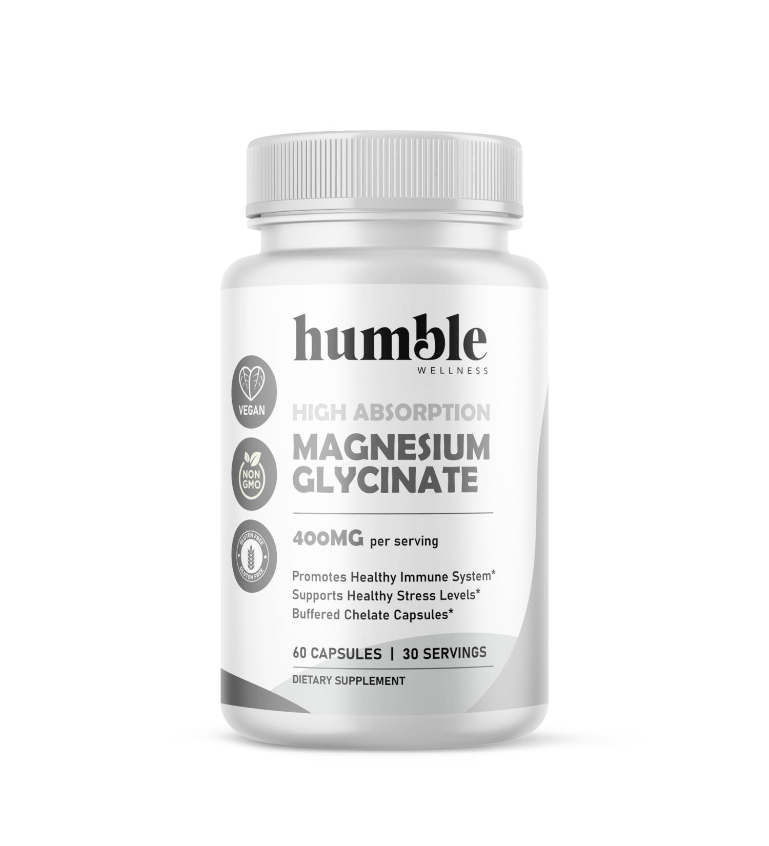 Magnesium Glycinate Supplement - Chelated - 30 Day Supply - Buy Online on GoSupps.com