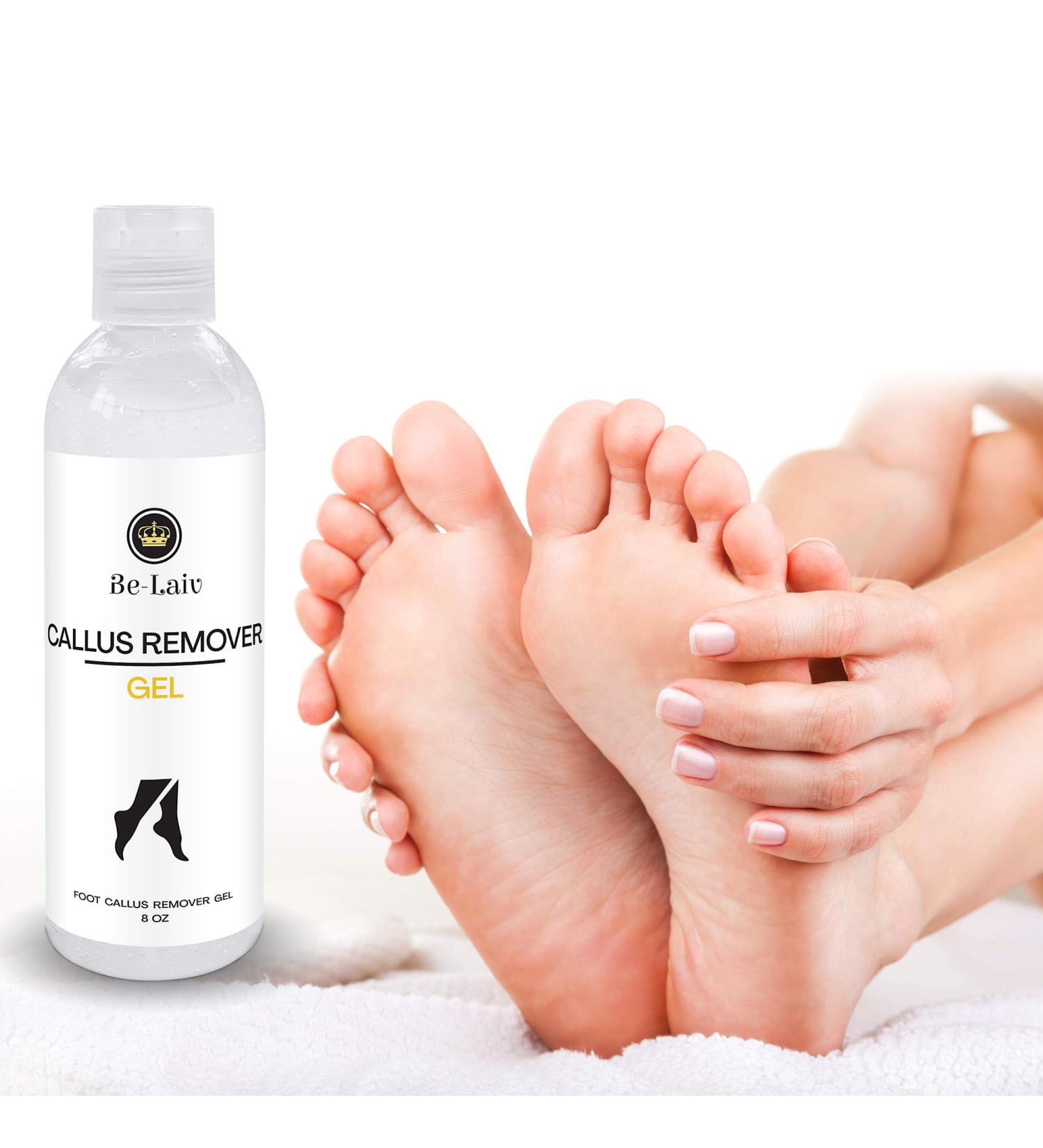 Be-Laiv 8 Oz. Callus Remover Gel | Extra Strength for Feet | Remove Dead Skin in Minutes | Professional Corn Eliminator for Home Pedicure - Buy Online on GoSupps.com