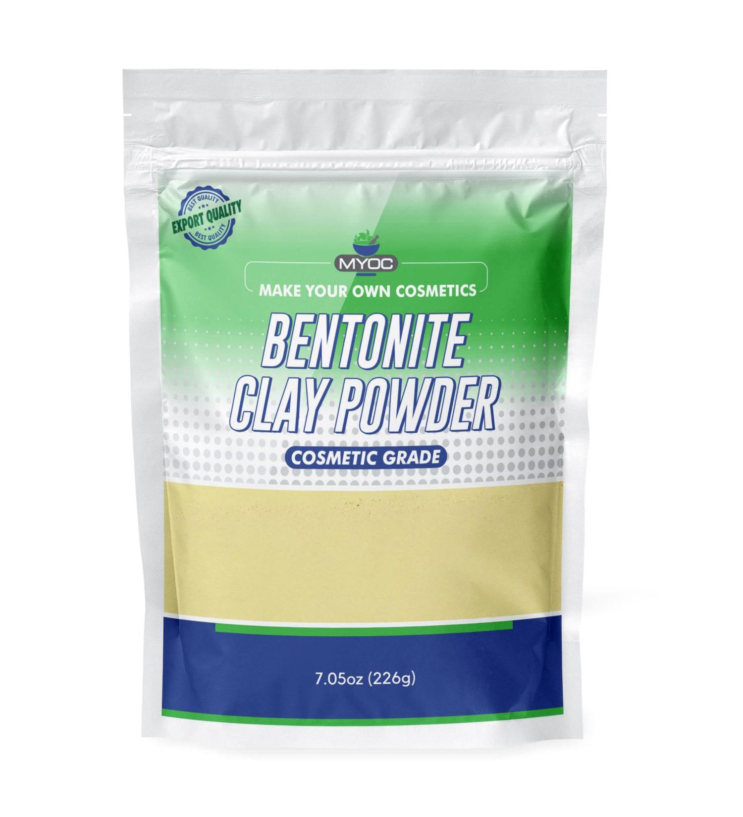 Bentonite Clay Powder 7.05oz - Indian Bulk Clay for Hair Face Masks Toothpaste & More | Shop Now - Buy Online on GoSupps.com