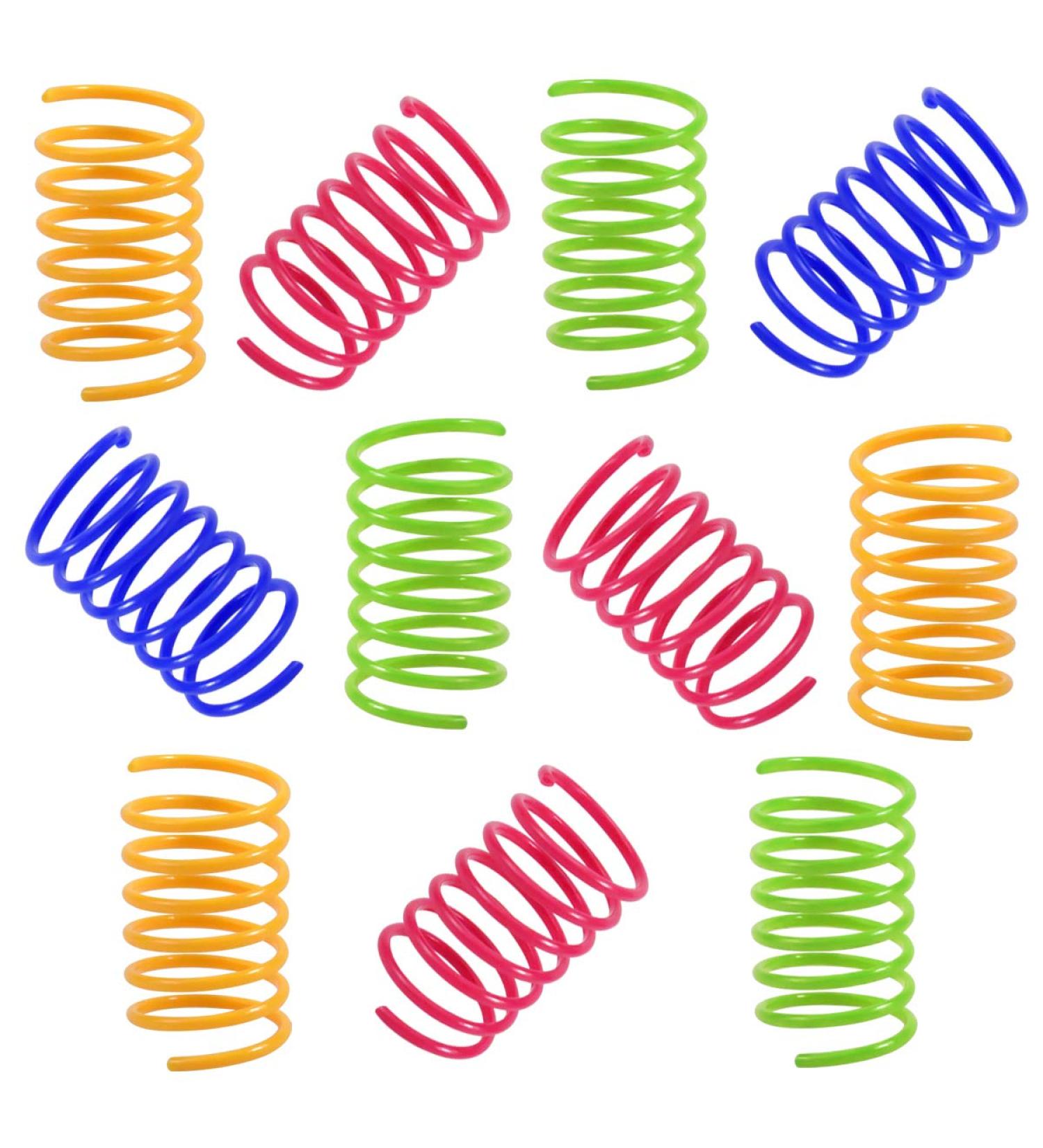 Buy NATUCE 12-Piece Colorful Cat Toy Set | Interactive Spiral Feather Toys for Cats & Kittens Perfect Gift for Pet Lovers - Buy Online on GoSupps.com