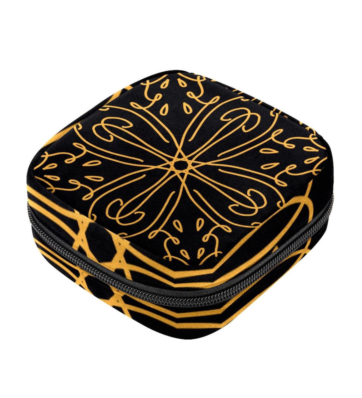 Shop Vintage Flower Women's Period Bag - Portable Tampon Storage & Menstrual Cup Holder | Stylish Handbag for Lady Essentials - Buy Online on GoSupps.com