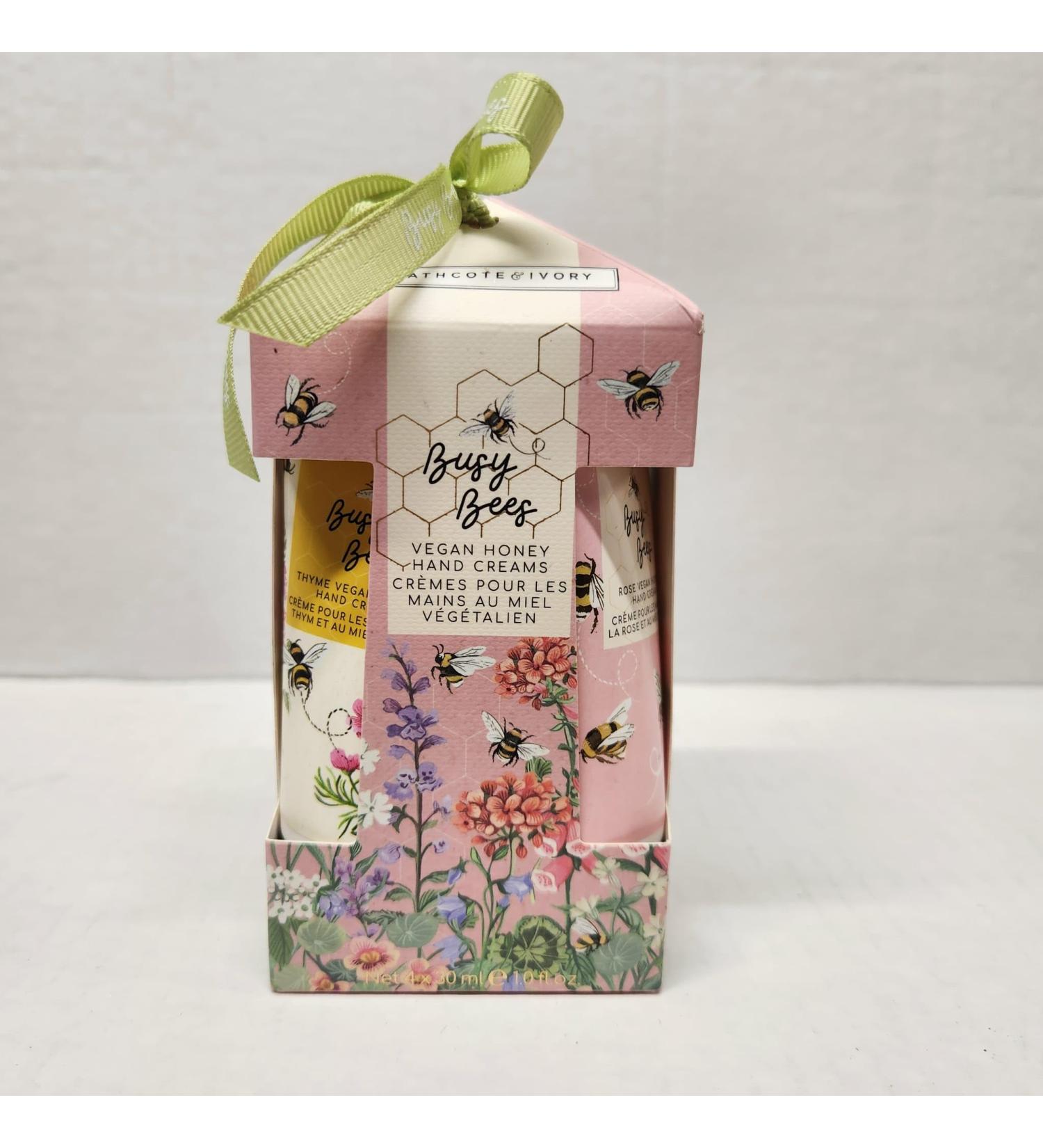 Heathcote & Ivory Busy Bees Summer Garden Vegan Honey Hand Cream 4pc Set