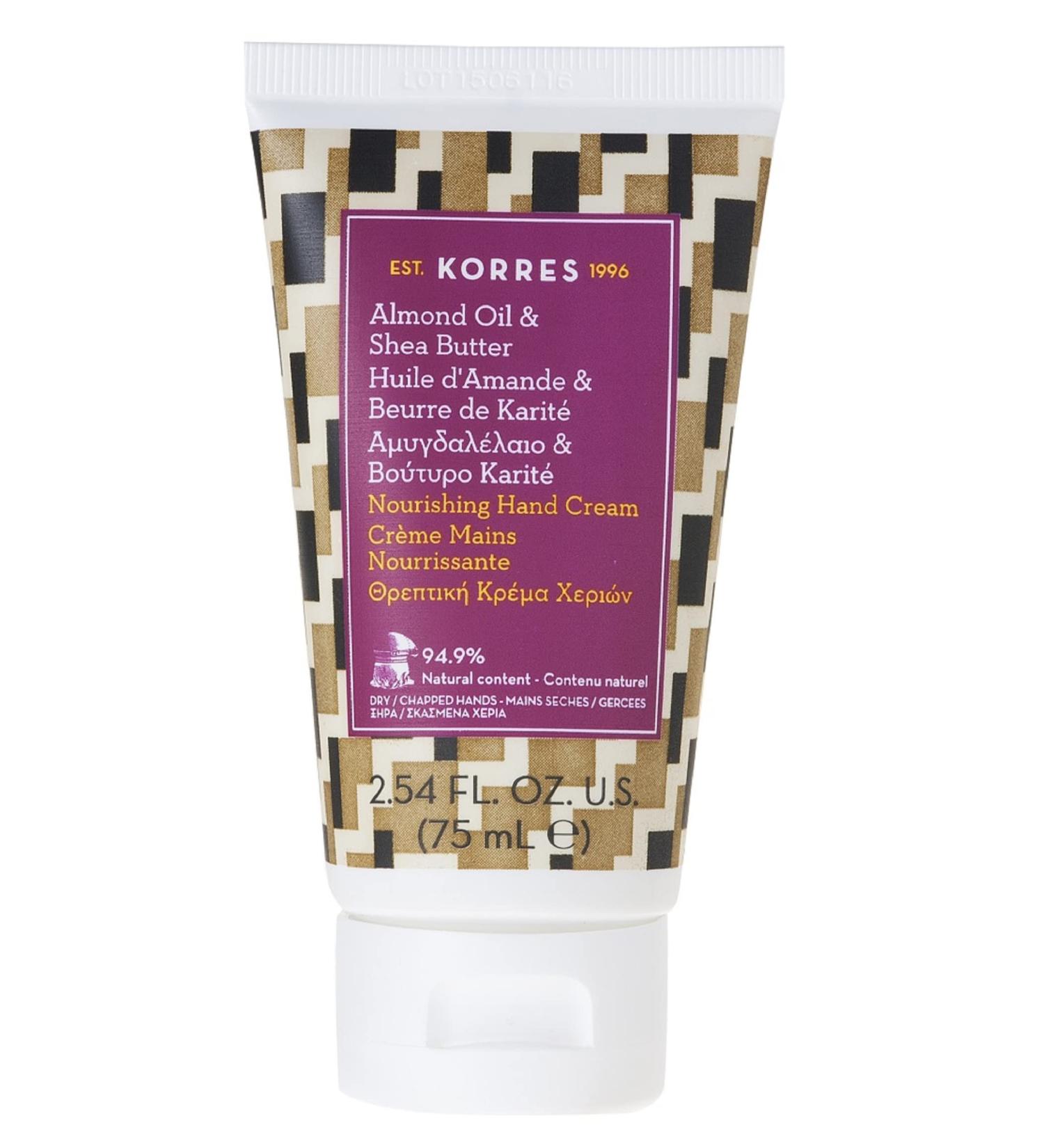 Korres Nourishing Almond Oil & Shea Butter Hand Cream 75ml - Buy Online on GoSupps.com