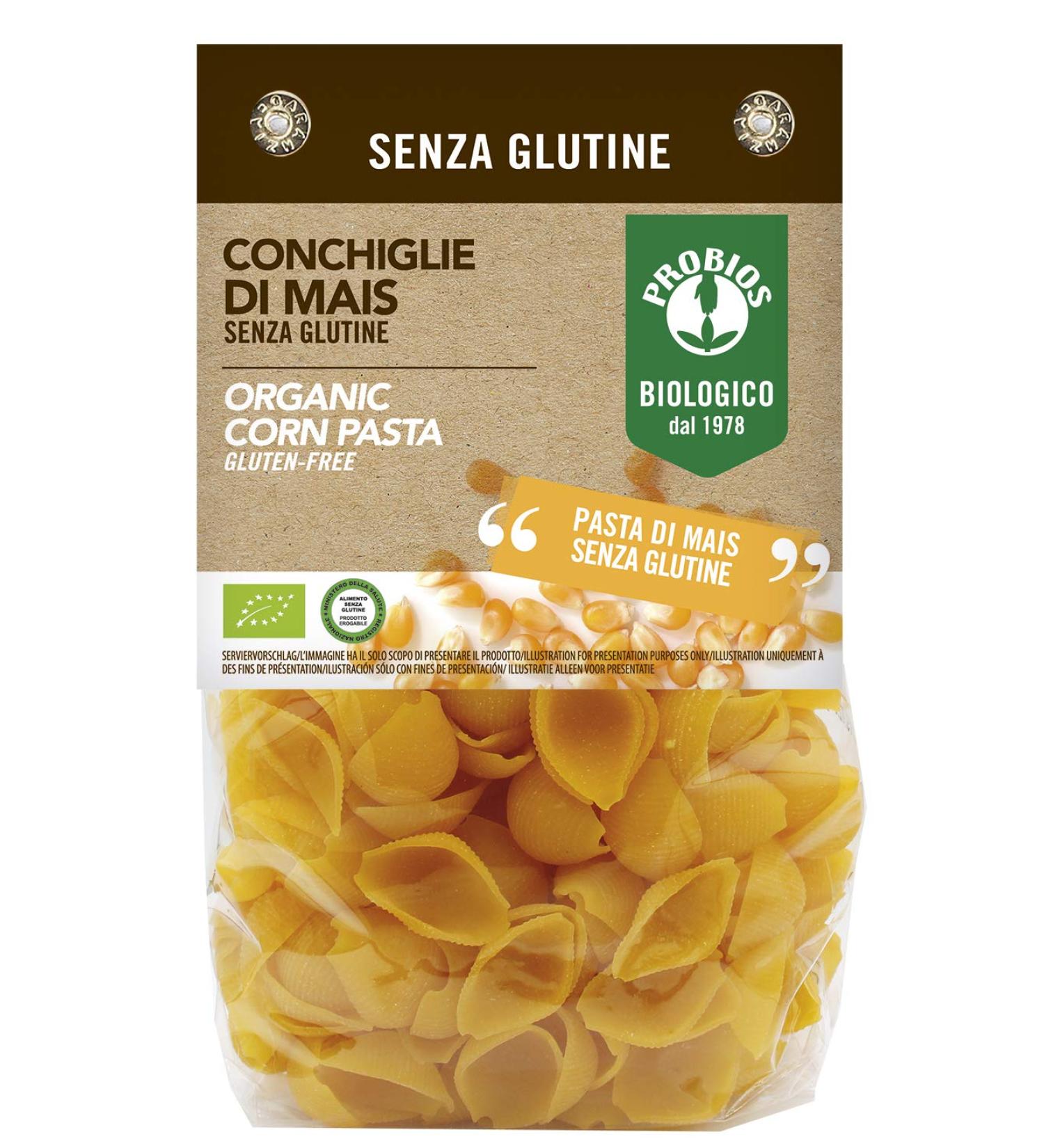 Probios PROBIOS Conchiglie Pack of 8 Gluten-Free Corn Pasta (8 x 400g)