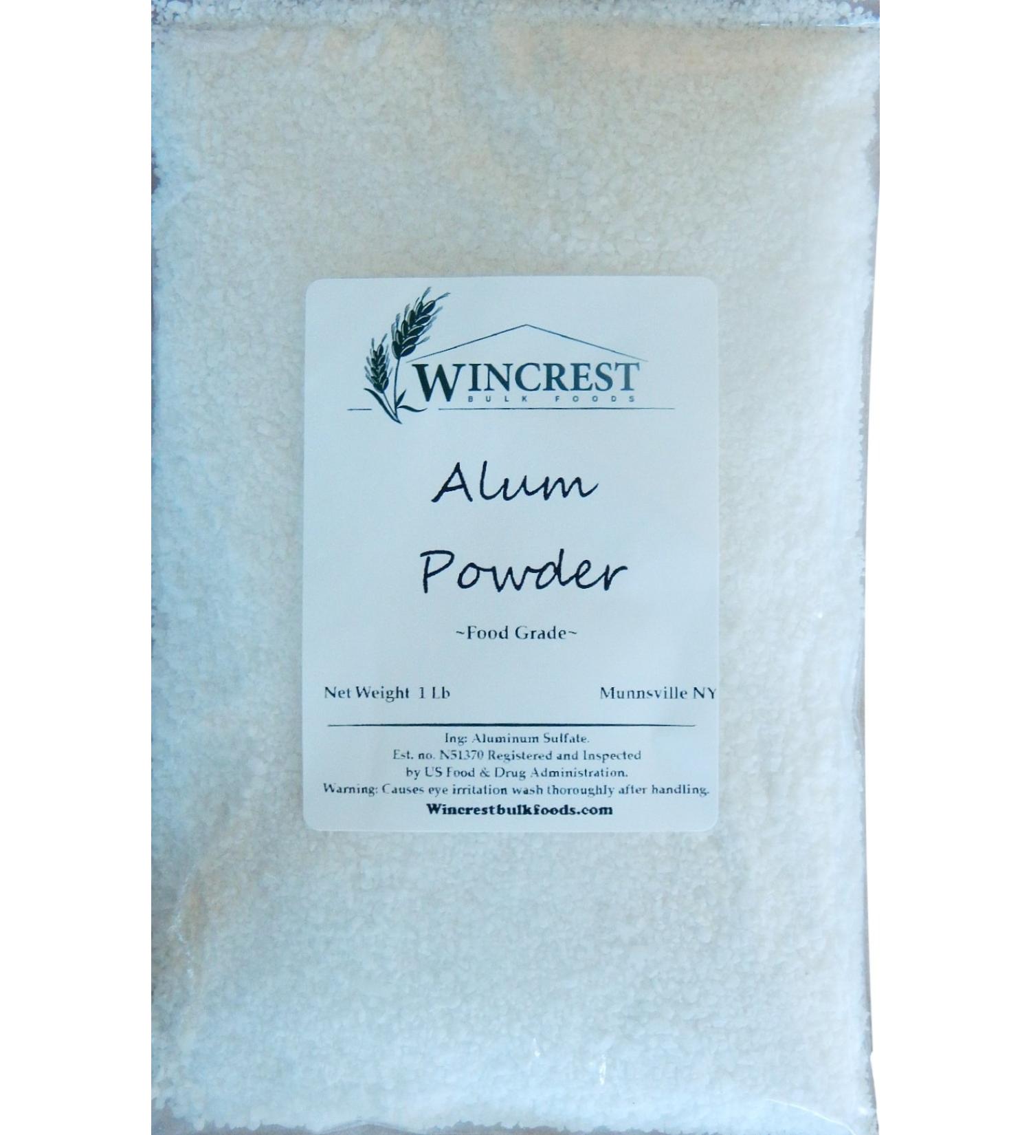 Alum Powder - Food Grade - 1 Lb