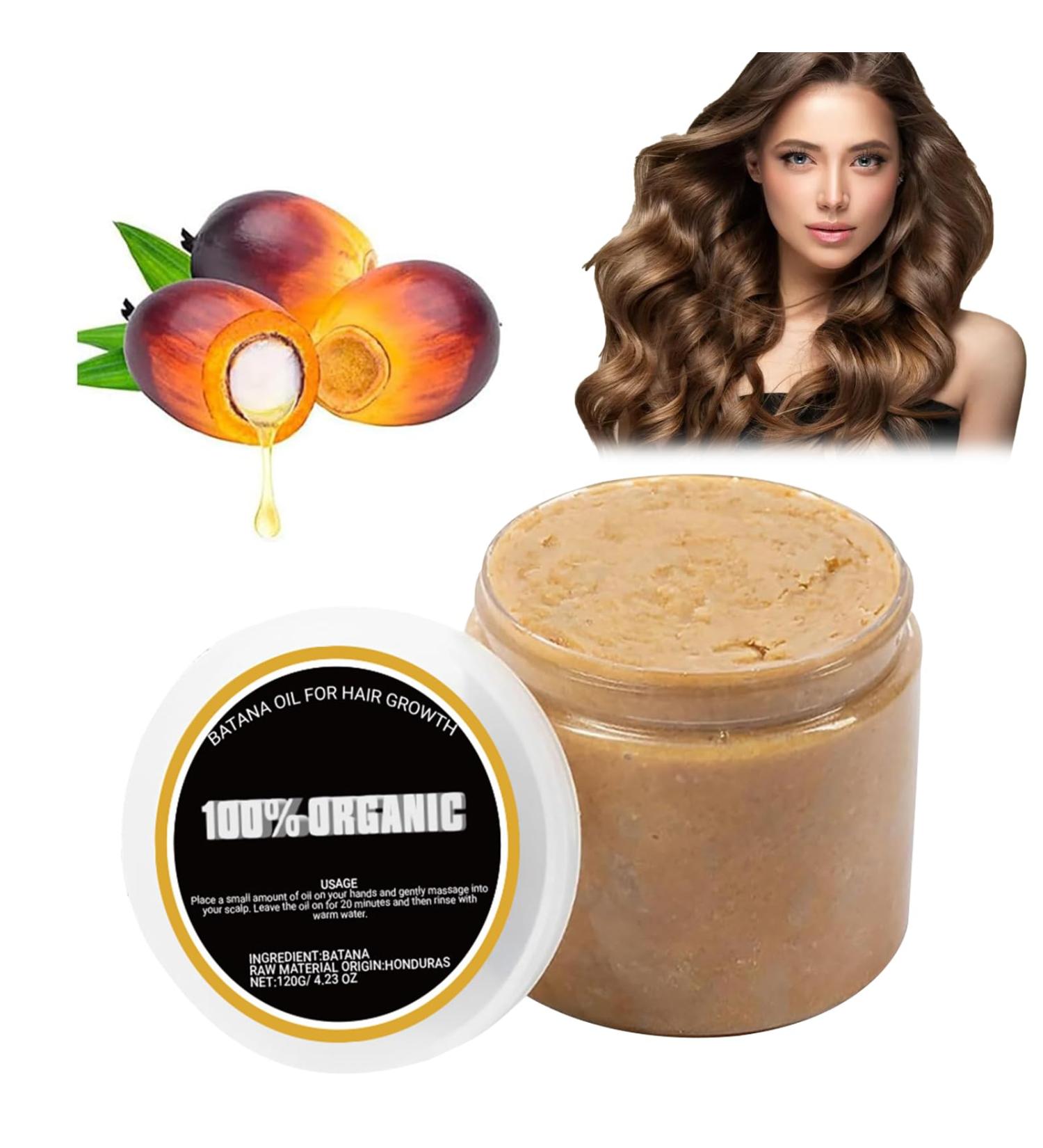 100% Organic Batana Oil for Hair Growth - Pure Unrefined Batana Oil & Butter for Thickness | All Hair Types - Buy Online on GoSupps.com