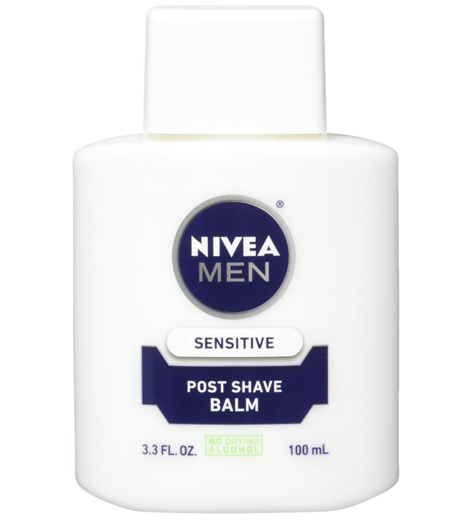 NIVEA FOR MEN Sensitive Post Shave Balm 3.3 oz - Soothes and Protects Skin - Buy Online on GoSupps.com