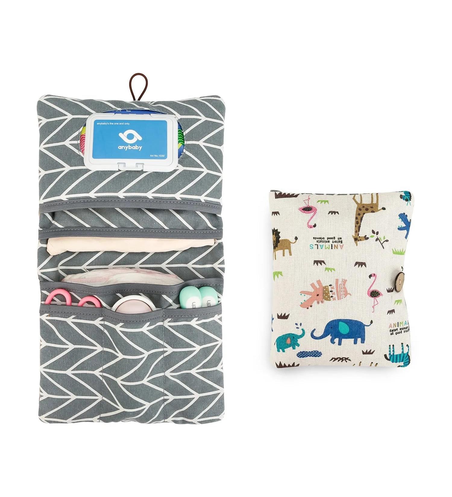 AVH Enterprise 2-in-1 Diaper Bag for Boys & Girls Space-Saving Organizer with Colorful Animals - Perfect for On-the-Go! - Buy Online on GoSupps.com