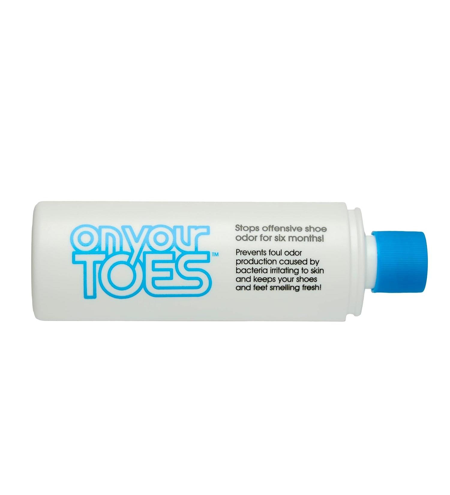 On Your Toes Foot Bactericide Powder - 2 Set, 21g - Eliminates Foot Odor for 6 Months - Buy Online on GoSupps.com