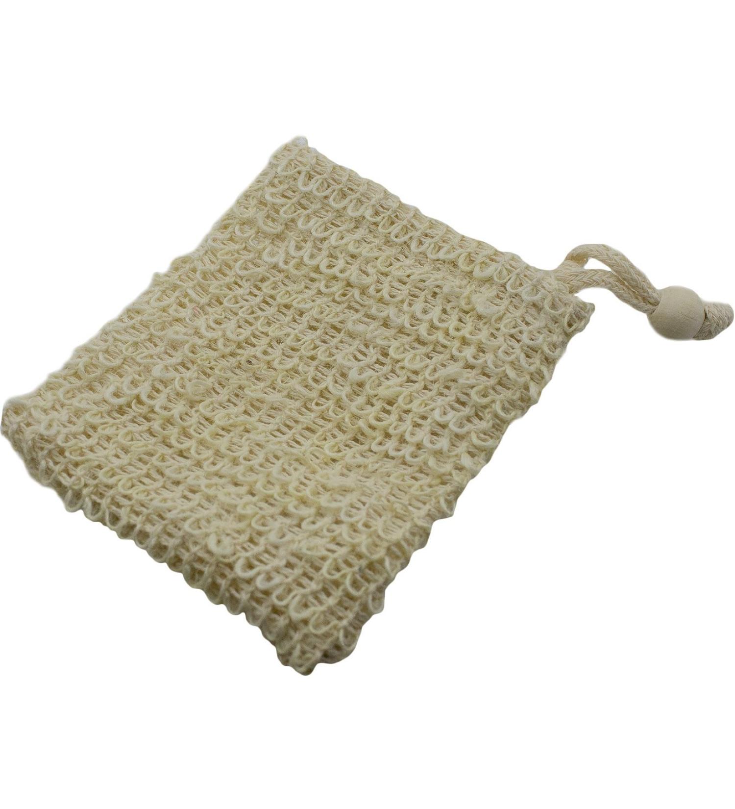 Plantlife Soft Cotton & Hemp Ramie Soap Sack - Hand Made and Ultra-Soft Cotton Bathing Scrubbies