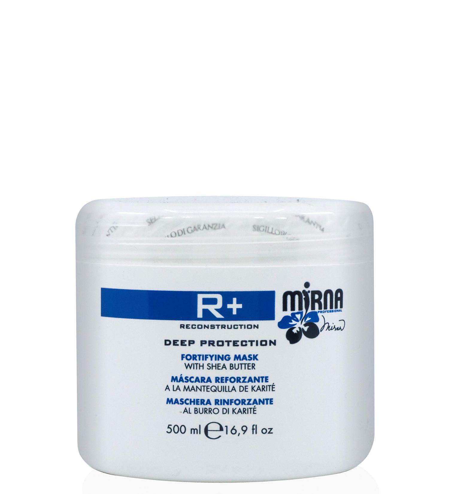 Mirna Professional R+ Reconstruction Mask 500ml - Deep Hydration & Fortifying Treatment with Shea Butter | International Shipping Available - Buy Online on GoSupps.com