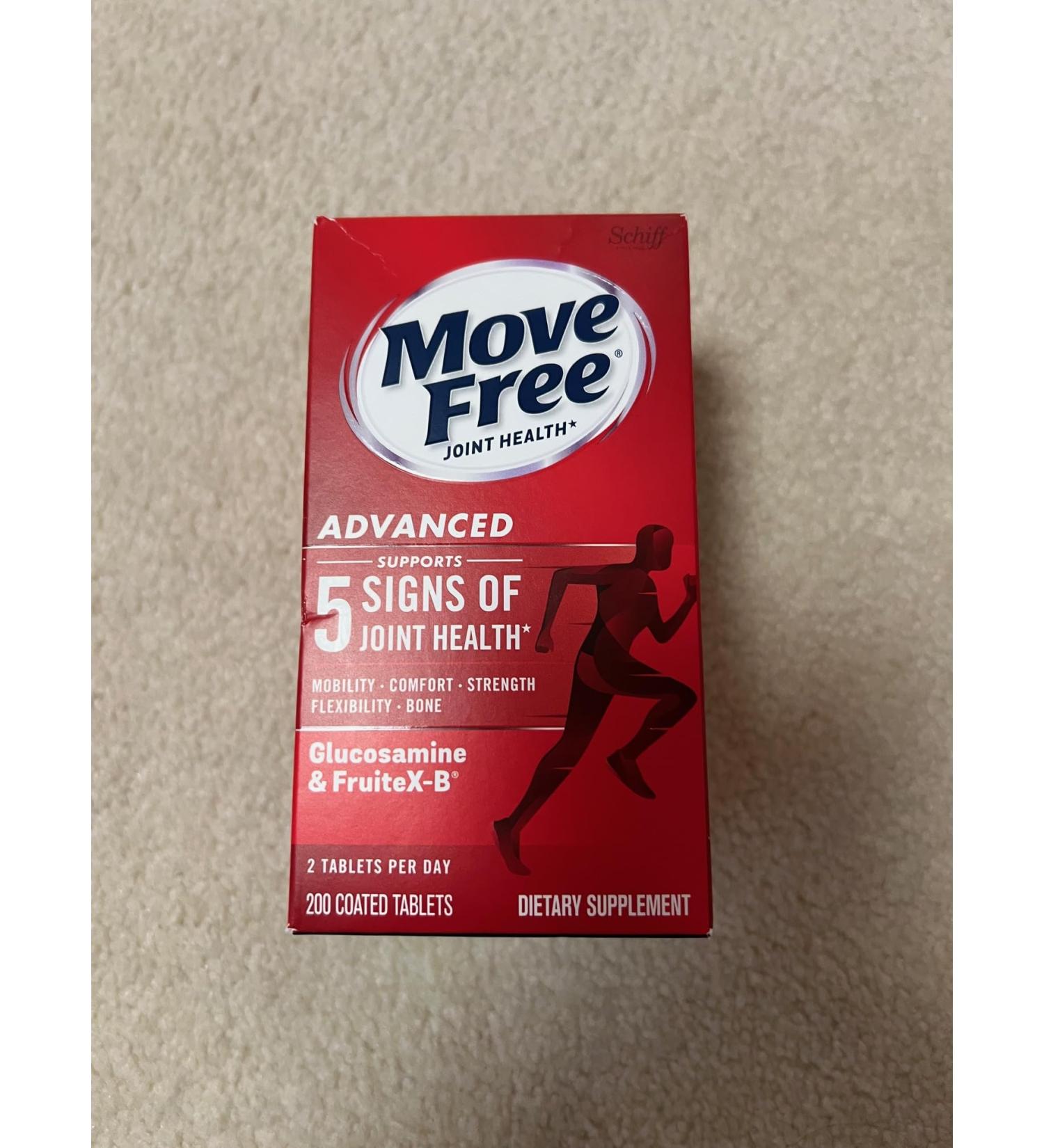 MoveFree Joint Health Supplement - 200 Tablets | Best Joint Support for Flexibility & Mobility | Fast International Shipping - Buy Online on GoSupps.com