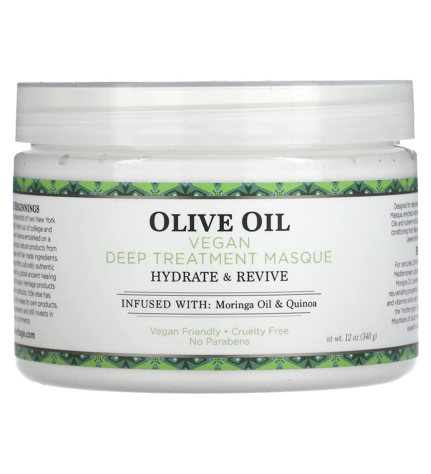 Buy Nubian Heritage Olive Oil Vegan Deep Treatment Masque 12 oz - Nourishing Hair Care for All | International Shipping Available - Buy Online on GoSupps.com