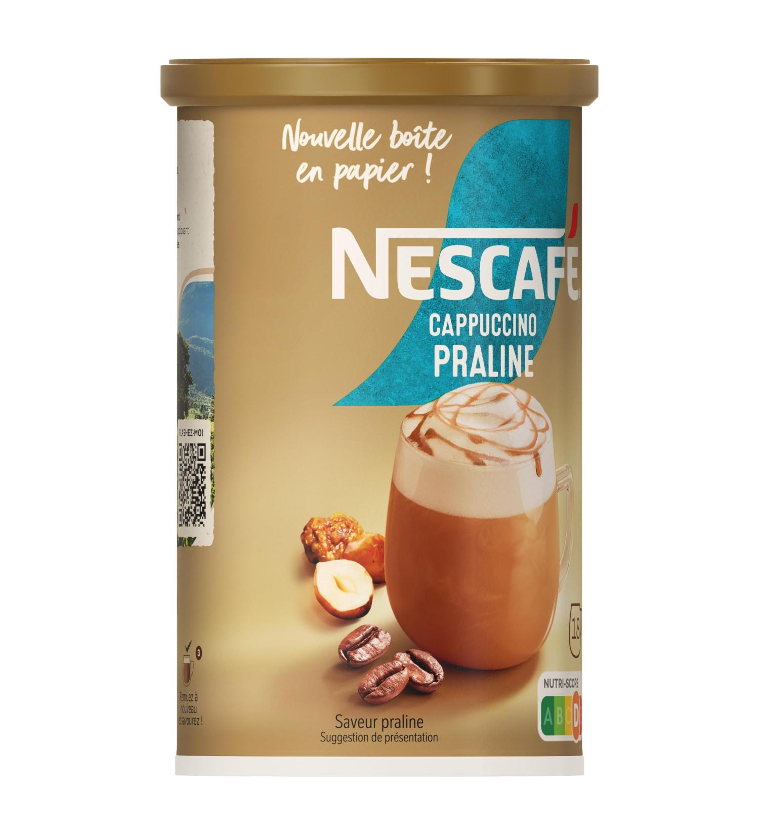 Nescafe Nescaf Cappuccino Praline - Instant Coffee - 279g Box (Packaging may vary)