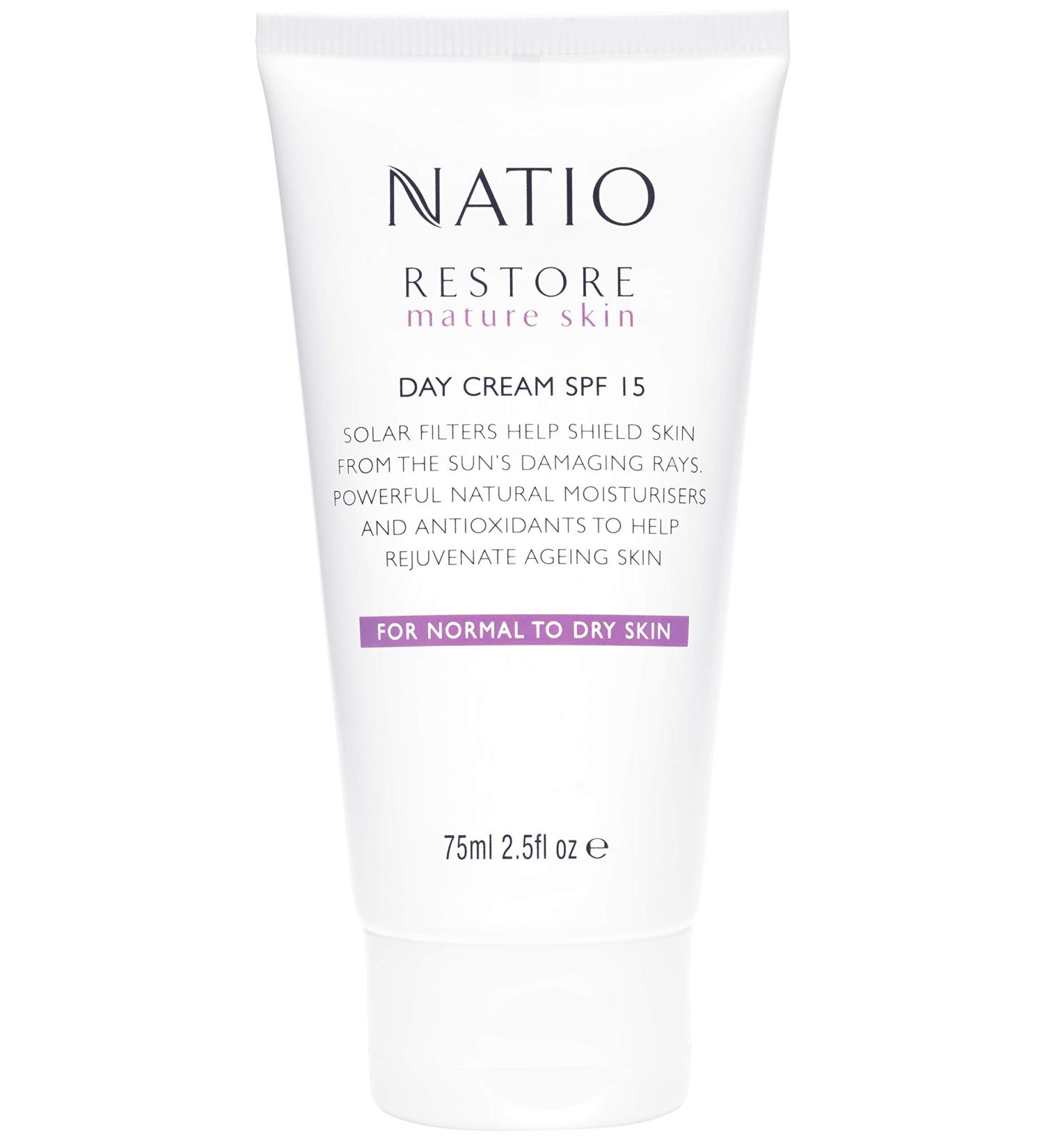 Natio Restore Day Cream SPF 15 - Hydrating Moisturizer 75ml | Buy Online Internationally - Buy Online on GoSupps.com