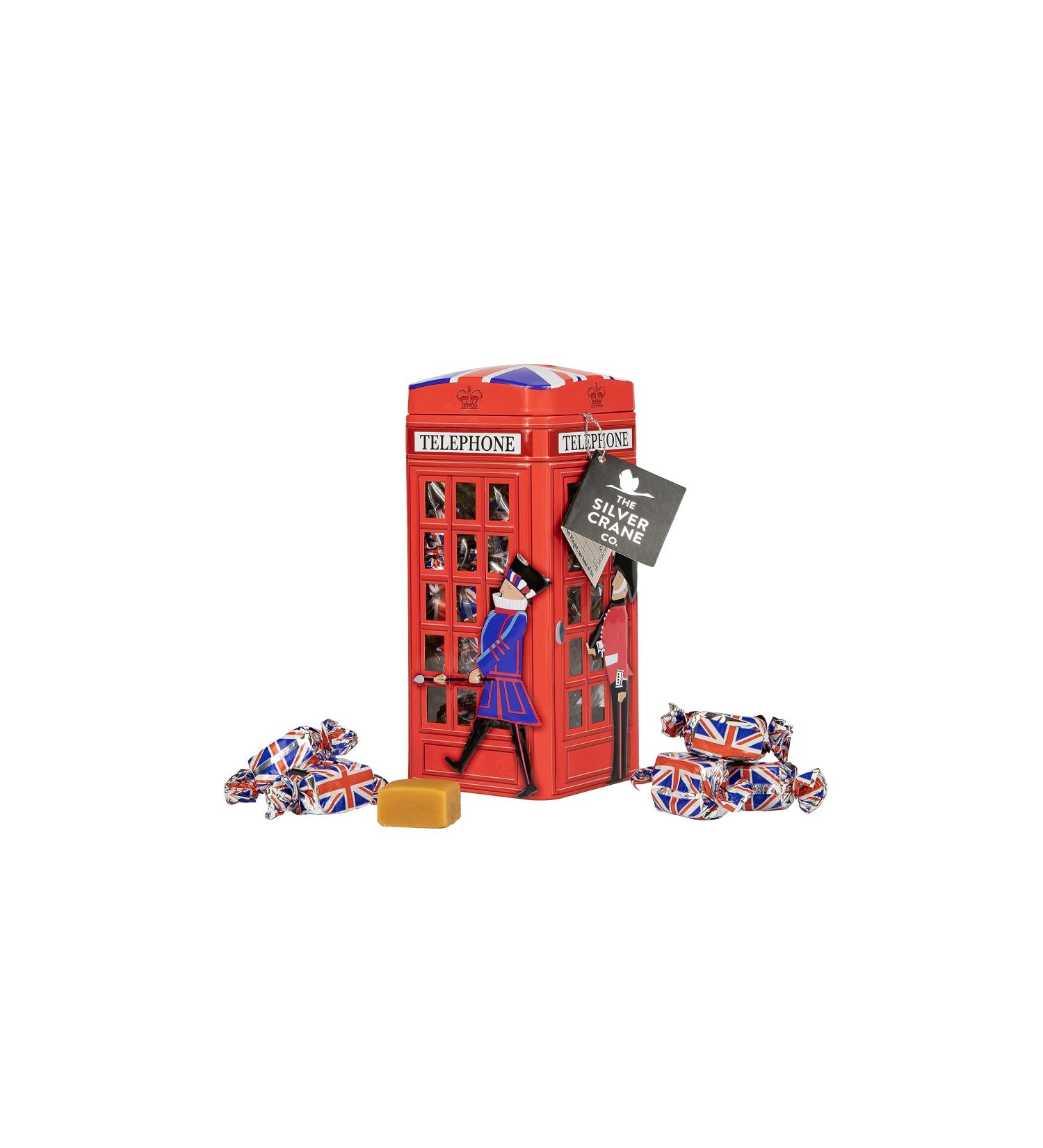 British Phone Box Souvenir Fudge Traditional Sweets Tin - Fudge Sweet Tin with Individually Wrapped Sweets English Retro Sweets Gift Box - British Souvenirs Gifts Fathers Day Hamper Gifts for Dad - Buy Online on GoSupps.com