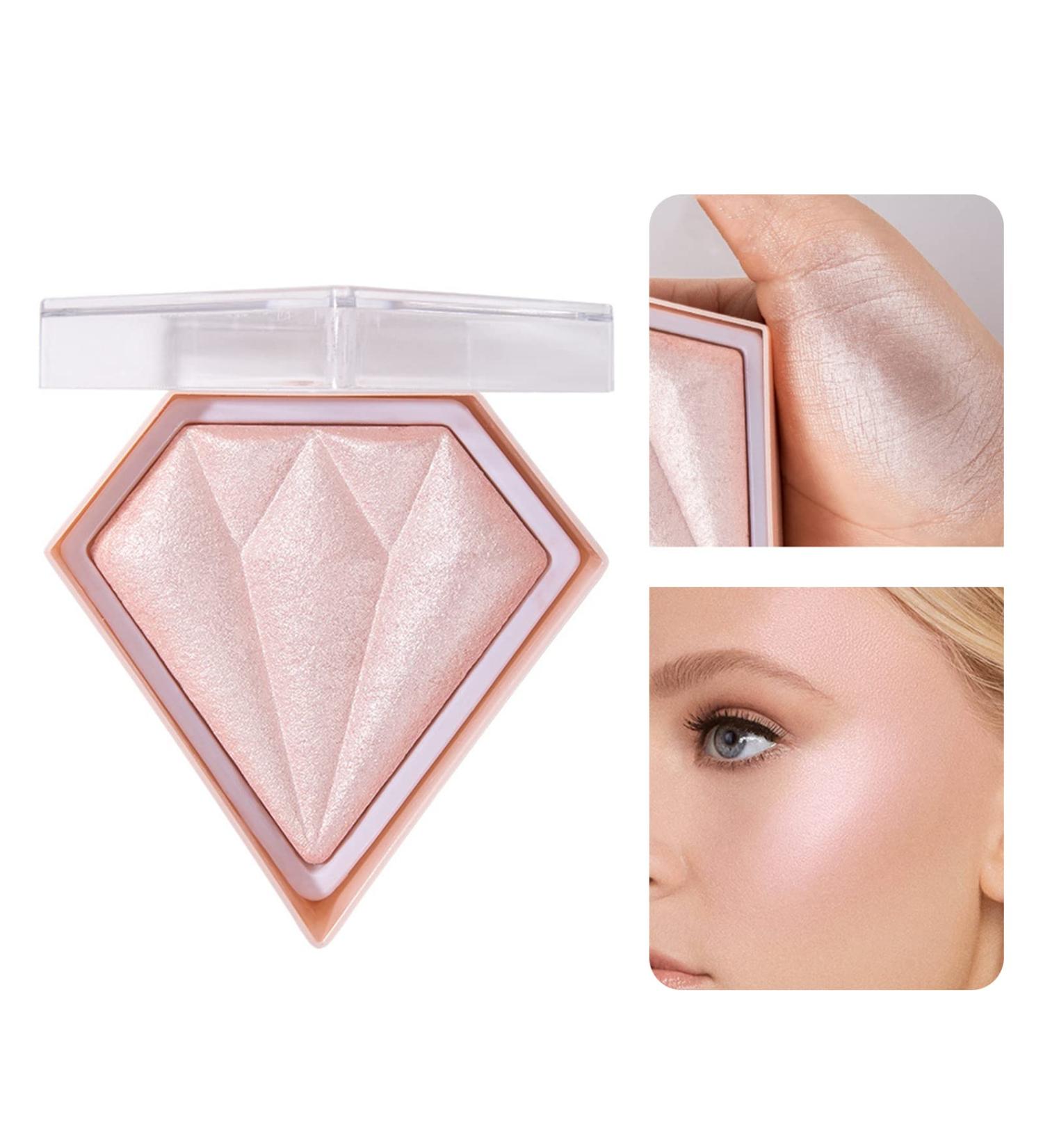 3 Diamond Blushers Palette - Fairy Pink | Long Lasting & Buildable Cheek Highlighter and Contour Blush - 8g - Buy Online on GoSupps.com