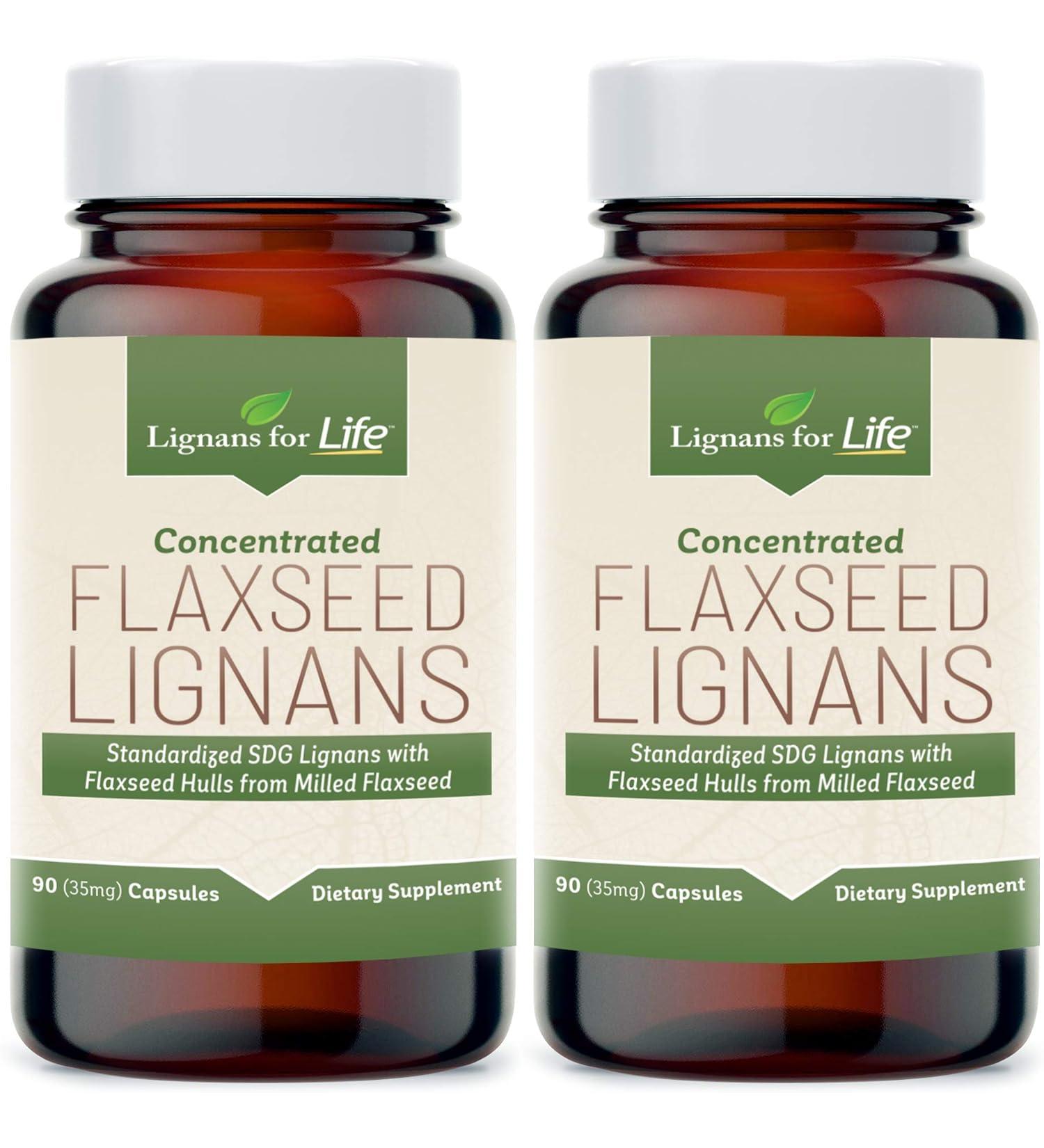 Lignans For Life Flaxseed Lignans for Dogs DG - Omega 3 Fatty Acids Digestive & Heart Health Lignans for Dogs 35 mg 90 Capsules - Pack Of 2 - Buy Online on GoSupps.com