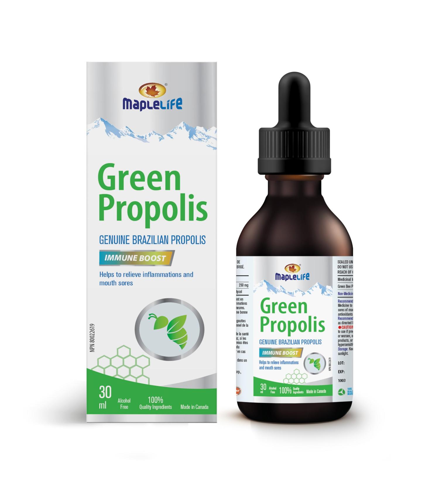MapleLife Brazil Green Bee Propolis 30ml - Buy Online on GoSupps.com