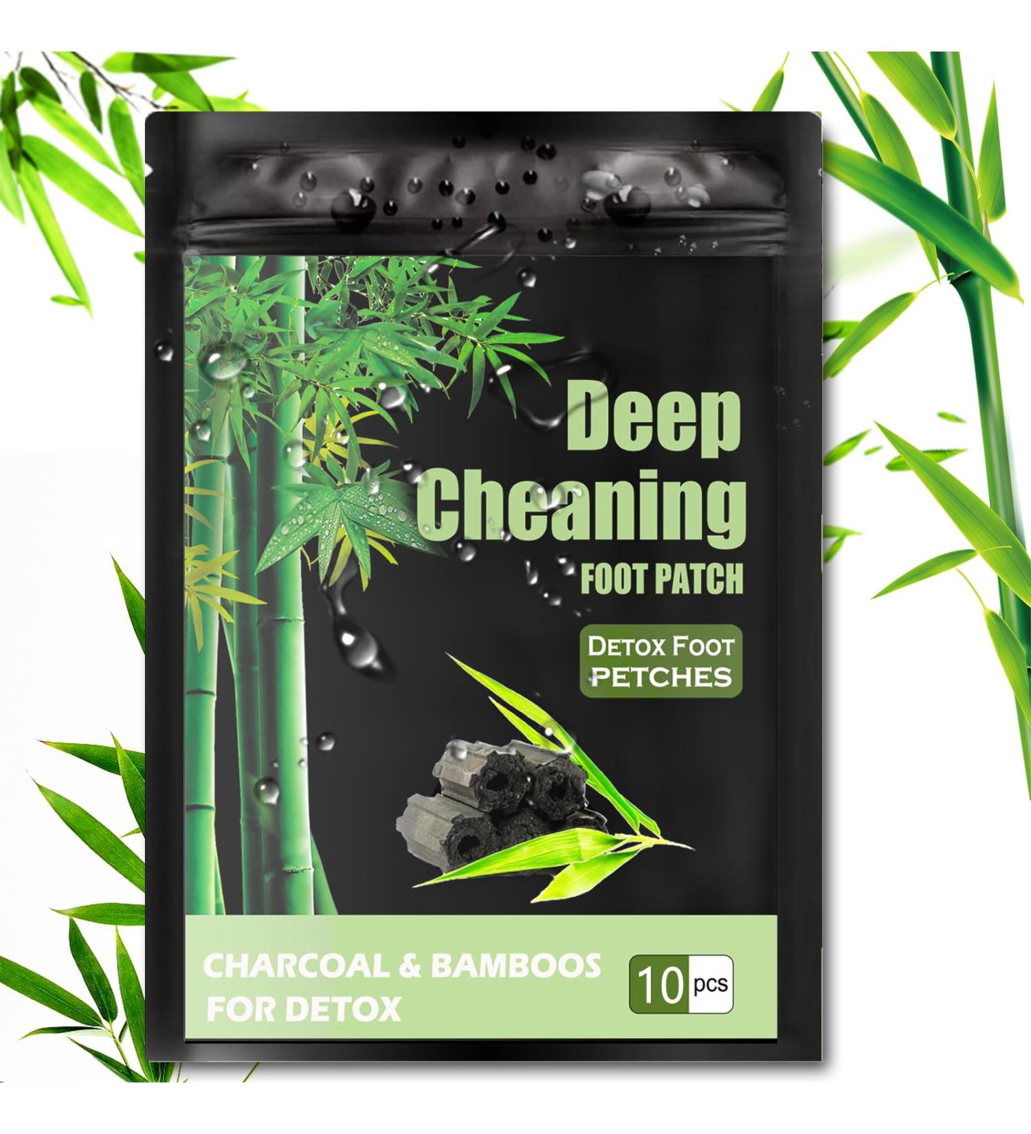 Detox Foot Patches 10 Pcs - Deep Cleansing Body Toxins Remover with Bamboos and Ginger Powder - Stress Relief, Deep Sleep, Blood Circulation Aid - Buy Online on GoSupps.com