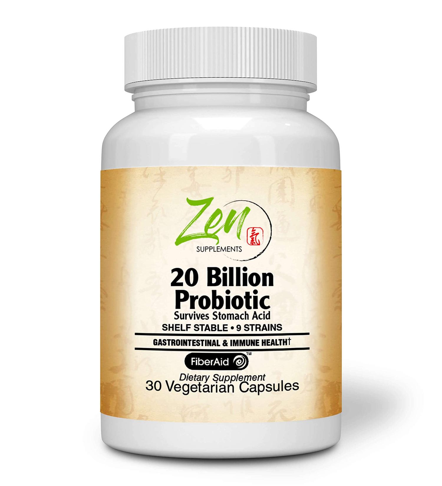 20 Billion CFU 9 Strain Multi-Probiotic 30-Vegcaps -Sustained Release Technology Resist Stomach Acid Shelf Stable - Support for Healthy Digestion & Intestinal Ecology Favorable Intestinal Flora - Buy Online on GoSupps.com