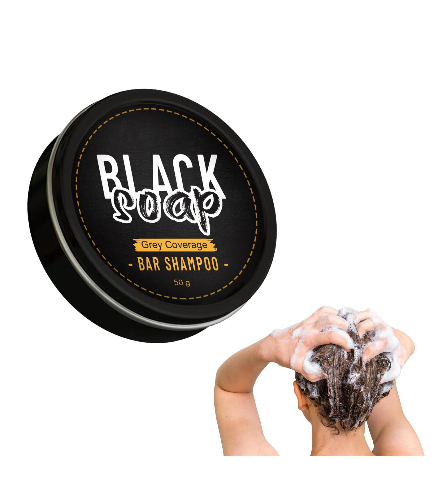 Darkening Shampoo Shampoo Bar Gray Coverage Soap Solid Shampoo Bars for Darkening Hair - Buy Online on GoSupps.com