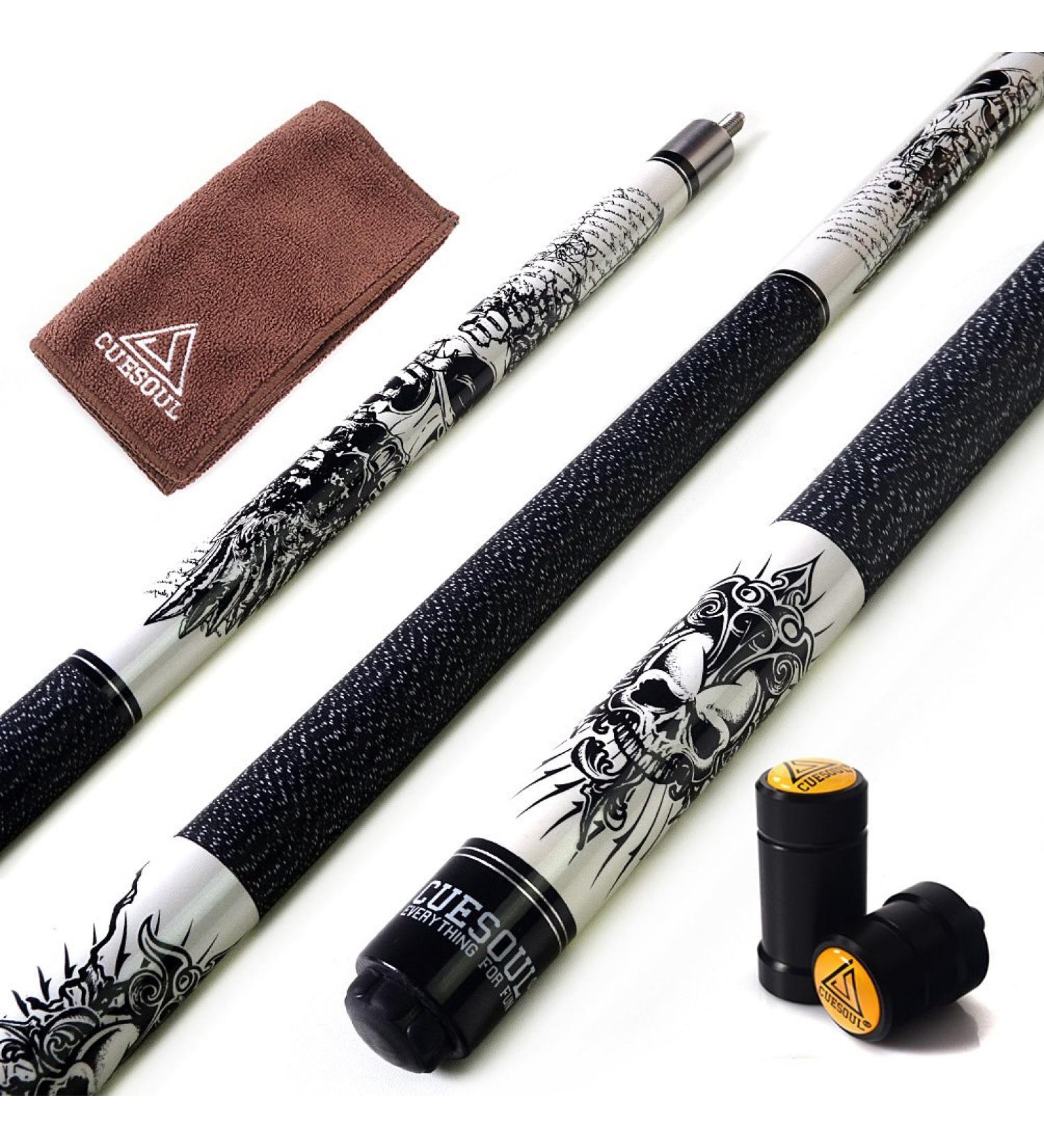 CUESOUL Rockin Series G407 Pool Cue Stick Kit - 57 inch, 19/20/21 oz, 1/2 Maple - 21oz - Buy Online on GoSupps.com