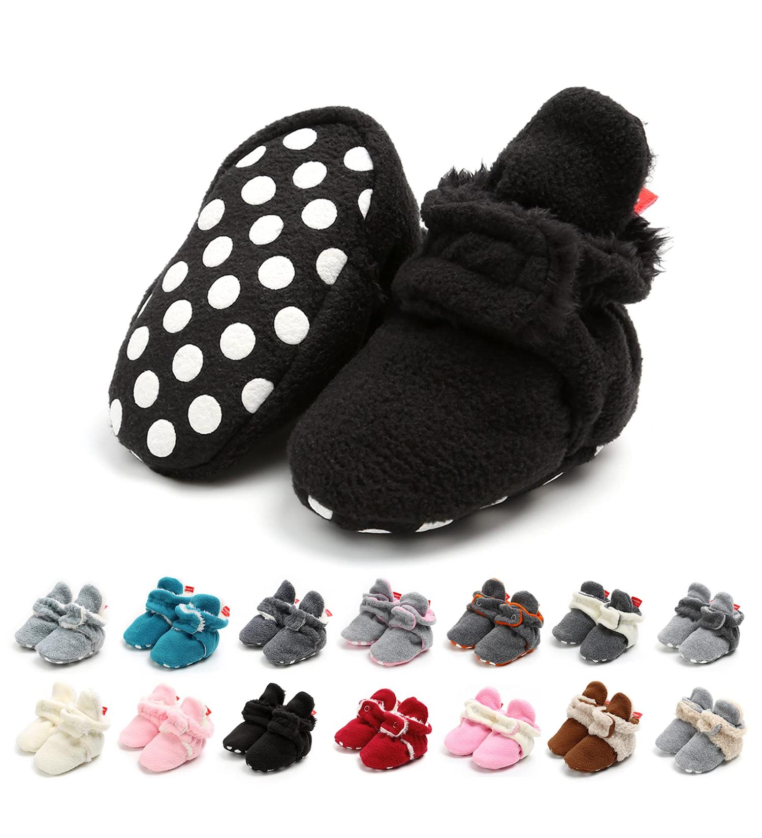 EDOTON Unisex Newborn Winter Boots - Warm & Non-Slip 12-18 Months Black - Buy Online on GoSupps.com