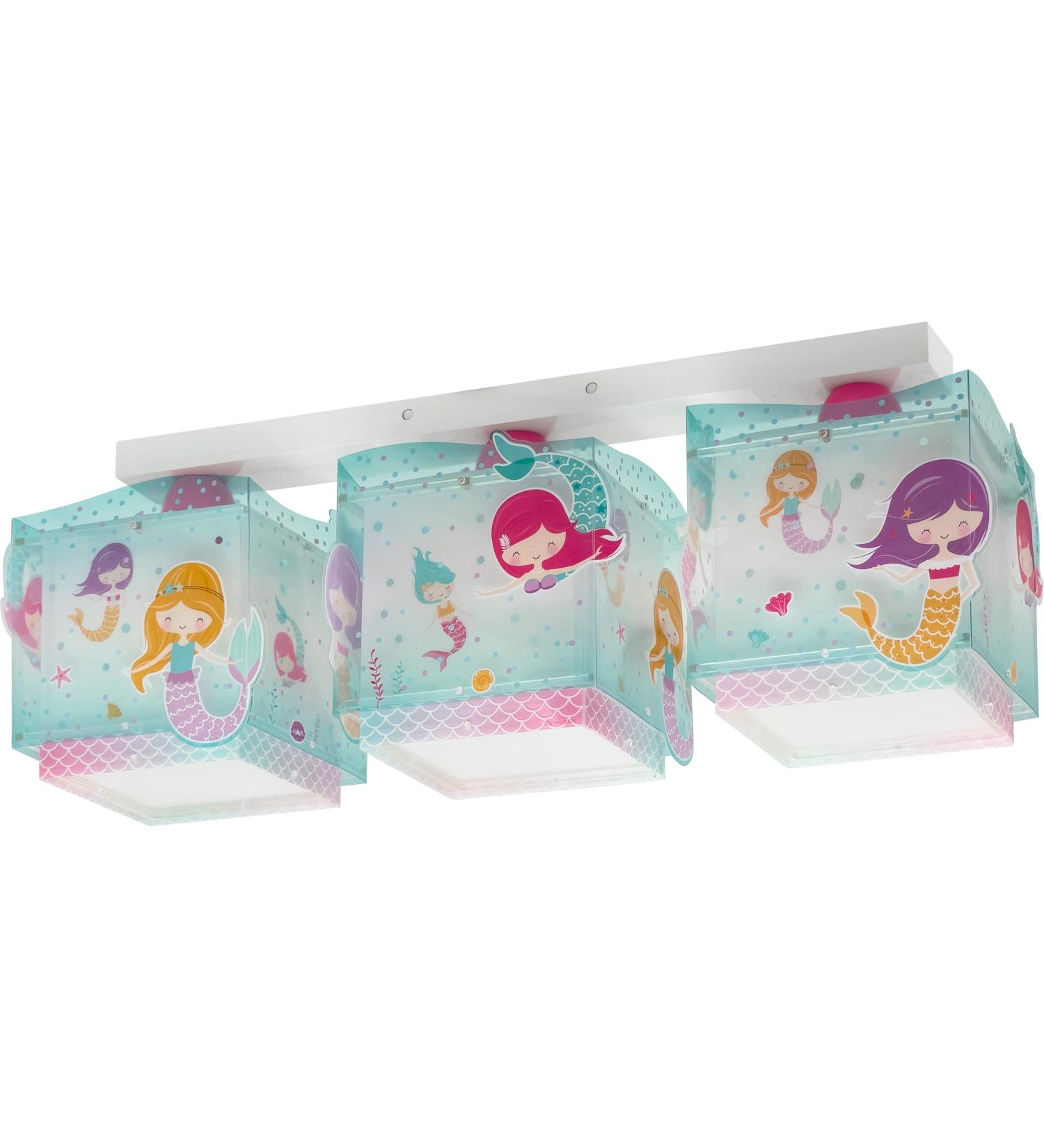 Buy Dalber 3-Light Mermaids Ceiling Lamp for Children's Room - E27 | International Shipping - Buy Online on GoSupps.com