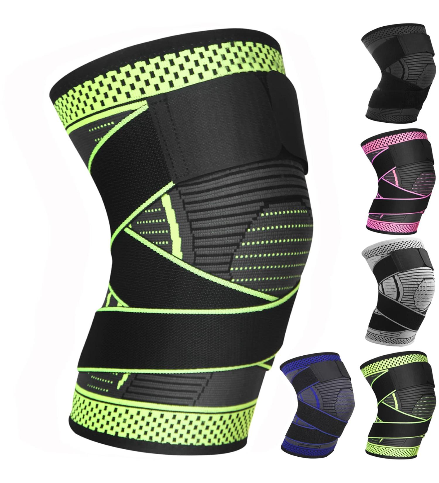 Adjustable Knee Support Brace 1 pack Compression Knee Sleeves for Men Women Use for Meniscus Tear Arthritis Tendinitis Ligament Injury Weight Lifting Anti Slip Knee Brace (Green XX-Large) Green XX-Large - Buy Online on GoSupps.com