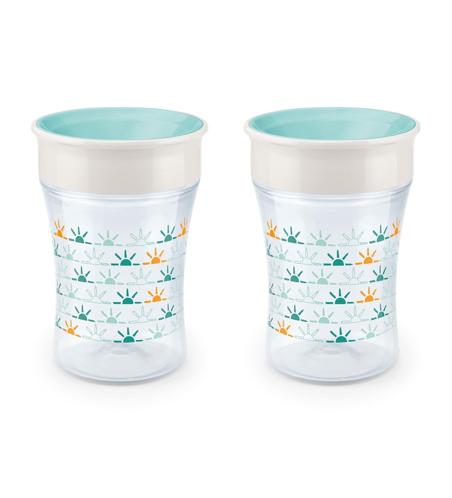 NUK Evolution 360 Cup - 8 oz, 2 Pack for 8+ Months | Spill-Proof Sippy Cup - Buy Online on GoSupps.com