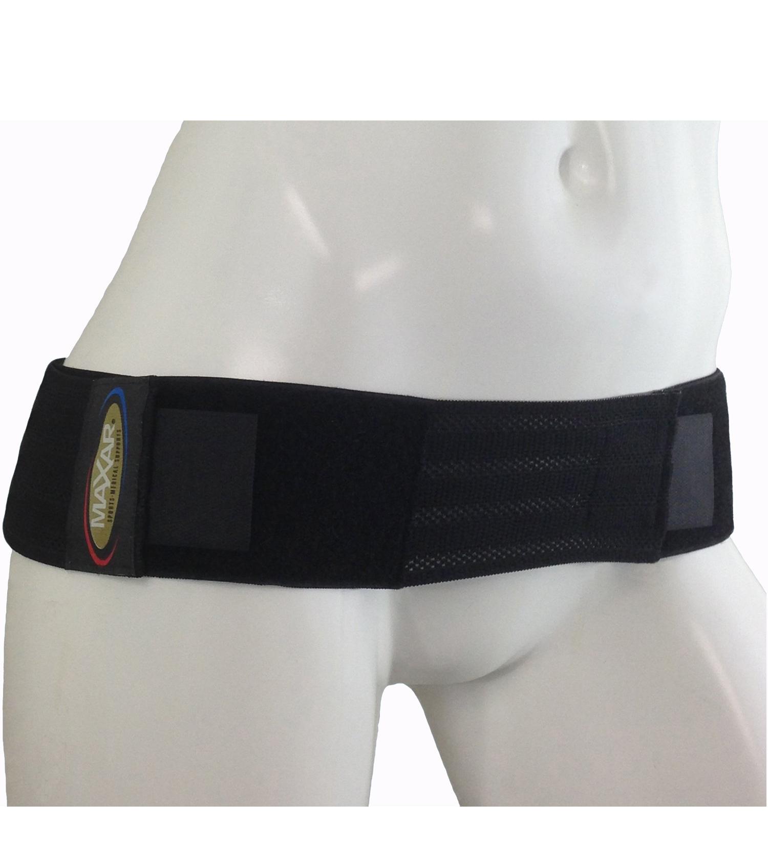 Maxar Sacroiliac Joint Lower Back Pain Relief Belt - Compression Support for Pelvis - Large Black - International Shipping Available - Buy Online on GoSupps.com