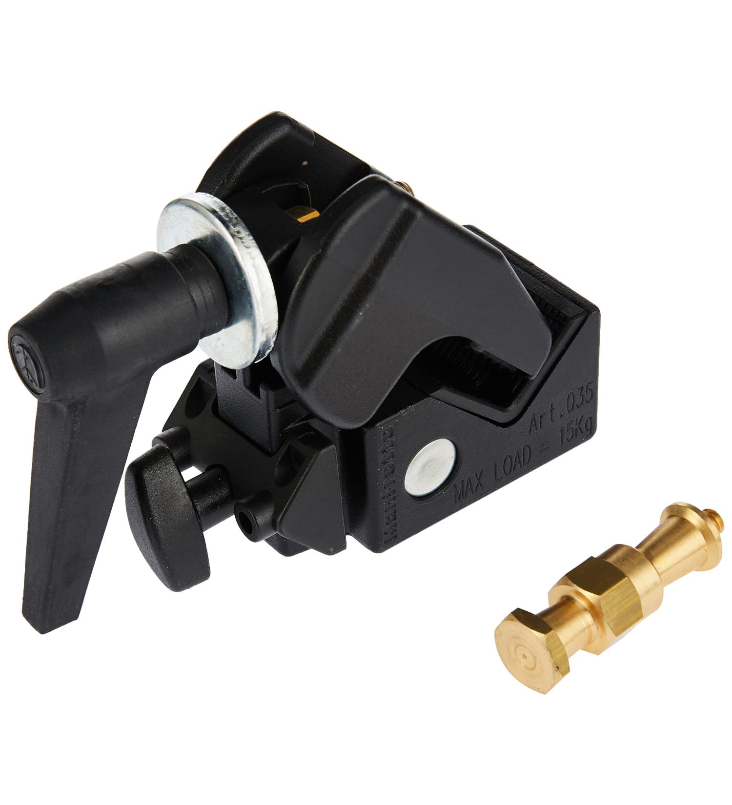 Manfrotto 035RL Super Clamp with 2908 Standard Stud - Replaces 2900 - Black