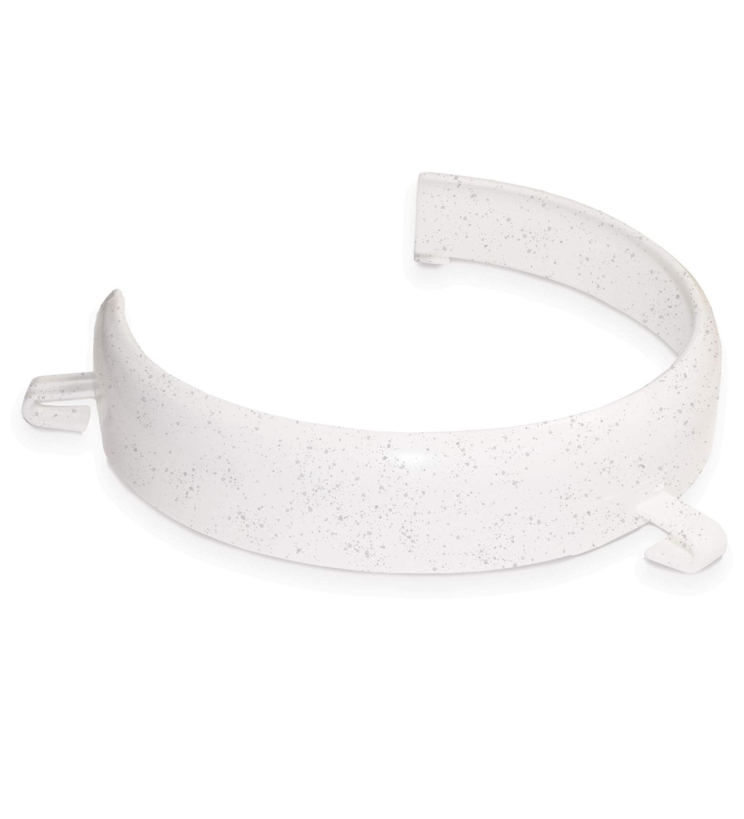 White Clip-On Food Guard for 9-10 Inch Plates - Easy-to-Attach Plate Protector - Buy Online on GoSupps.com