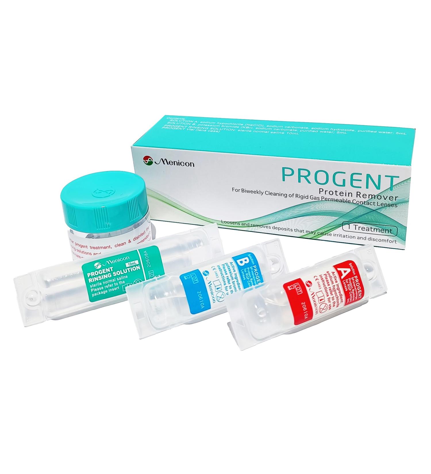 Menicon Progent 1-Treatment - Effective Eye Lens Cleaner for Optimal Vision | Shop Internationally - Buy Online on GoSupps.com