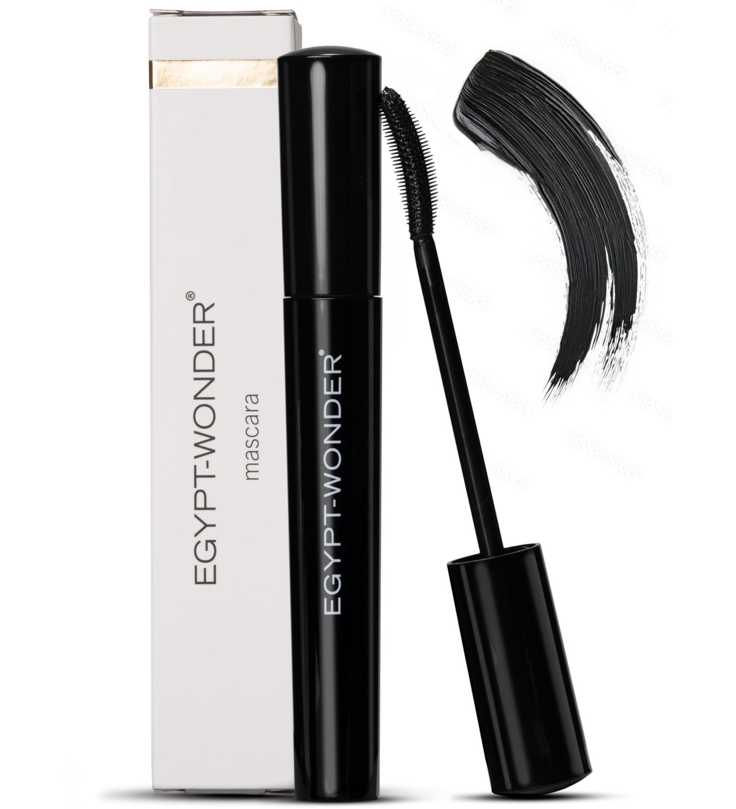  Egypt-Wonder EGYPT-WONDER Mascara 10ml Water Resistant Mascara - Deep Black for Volume Length and Definition Eyelash Styling with Flexible Brush and Intense Rendering - Buy Online on GoSupps.com