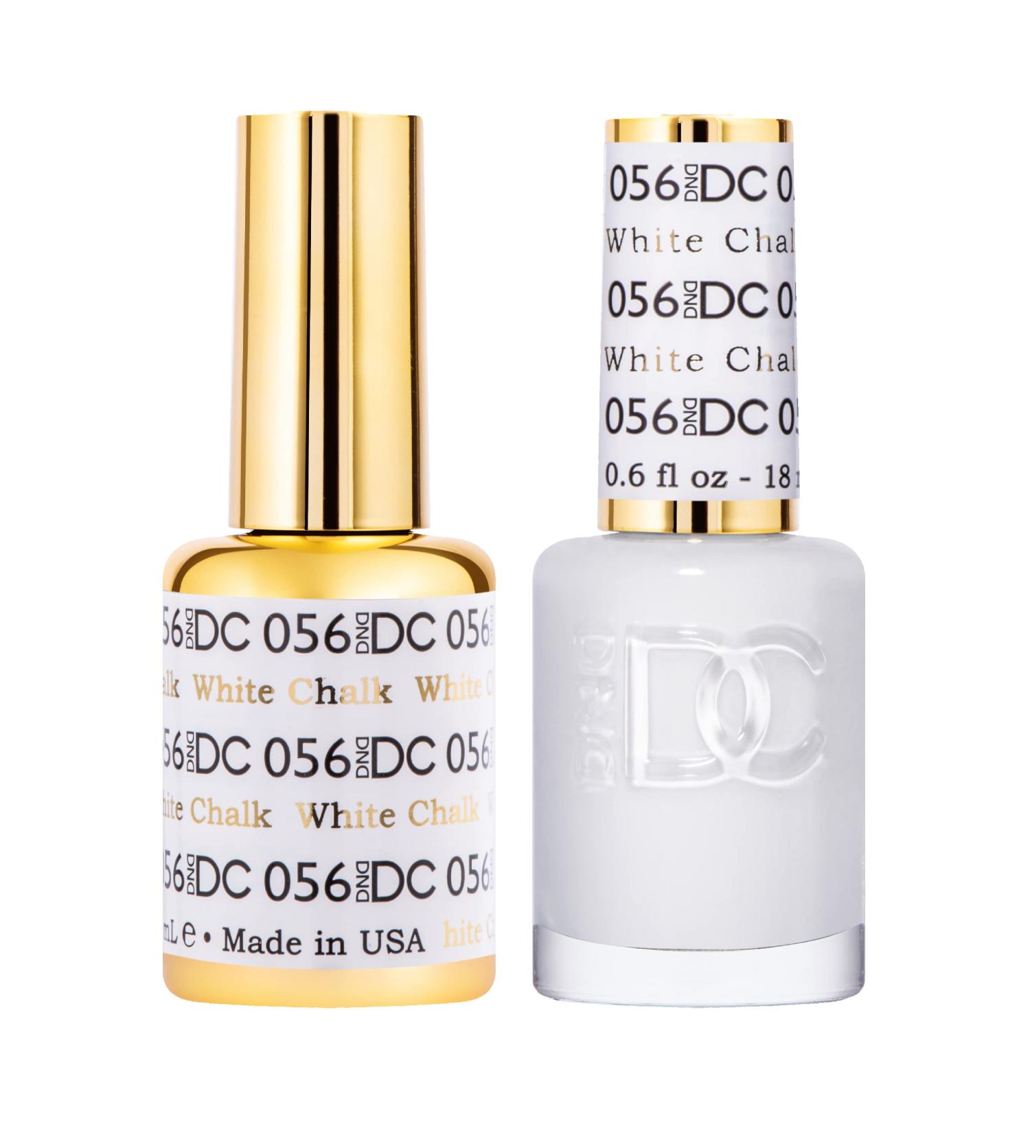DND DC Gel Duo 056 White Chalk - Long-lasting White Gel Nail Polish - Buy Online on GoSupps.com