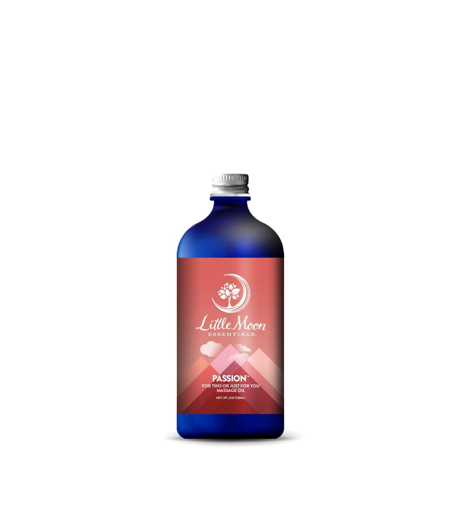 Little Moon Essentials Massage Oil for Two - Passion 2 oz | International Shipping Available - Buy Online on GoSupps.com
